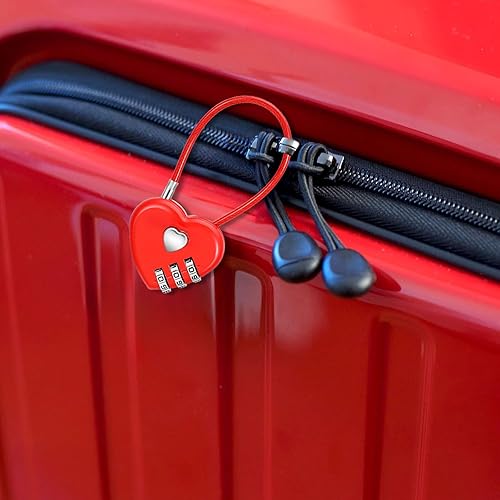 Miniatura 3 de Paquete de 2 candados de combinación de 3 dígitos, mini candado de combinación impermeable, candado de combinación pequeña, lindo candado con número