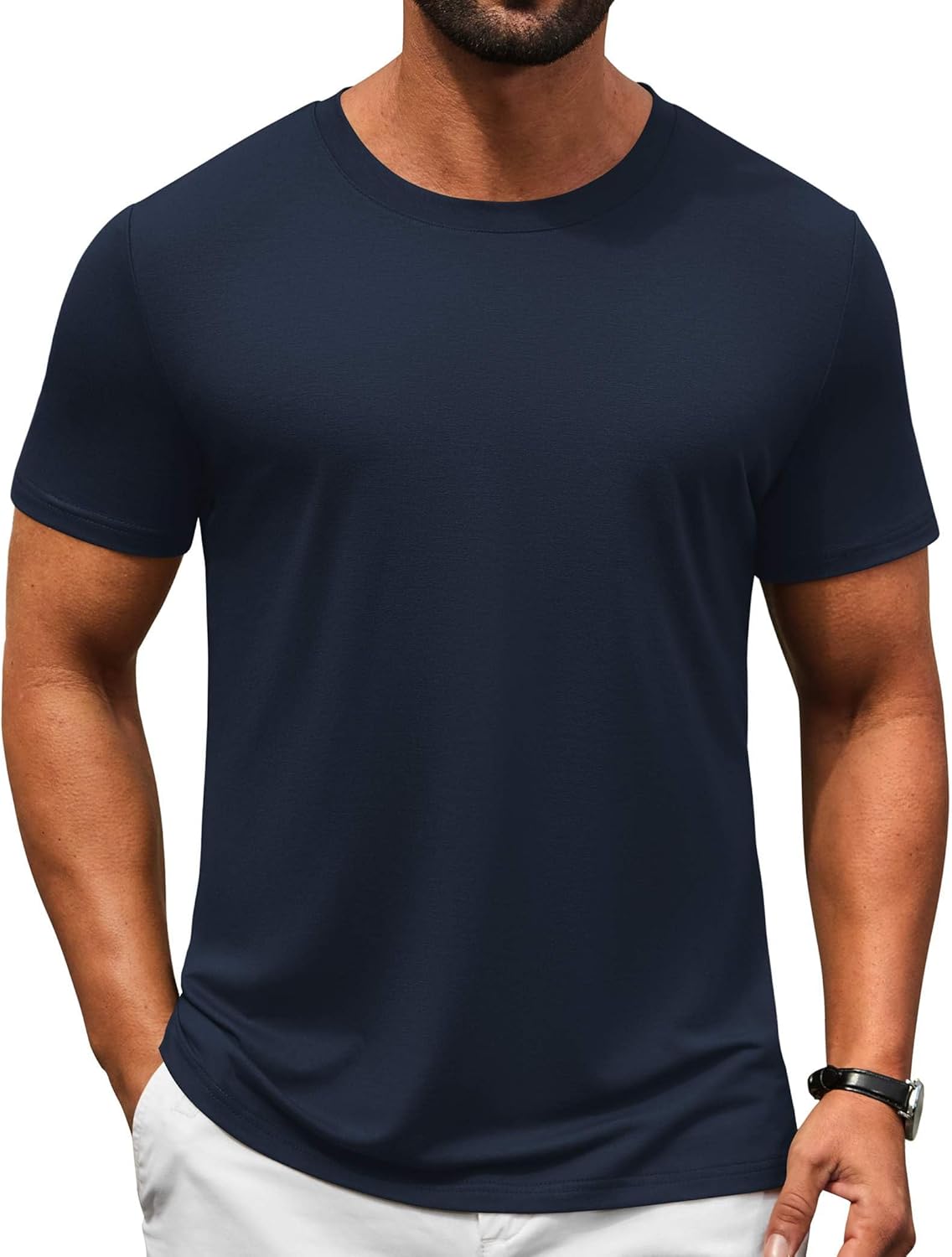 COOFANDY Men's T-Shirts Short Sleeve Crew Neck T Shirts Casual Classic Basic Tee Shirts