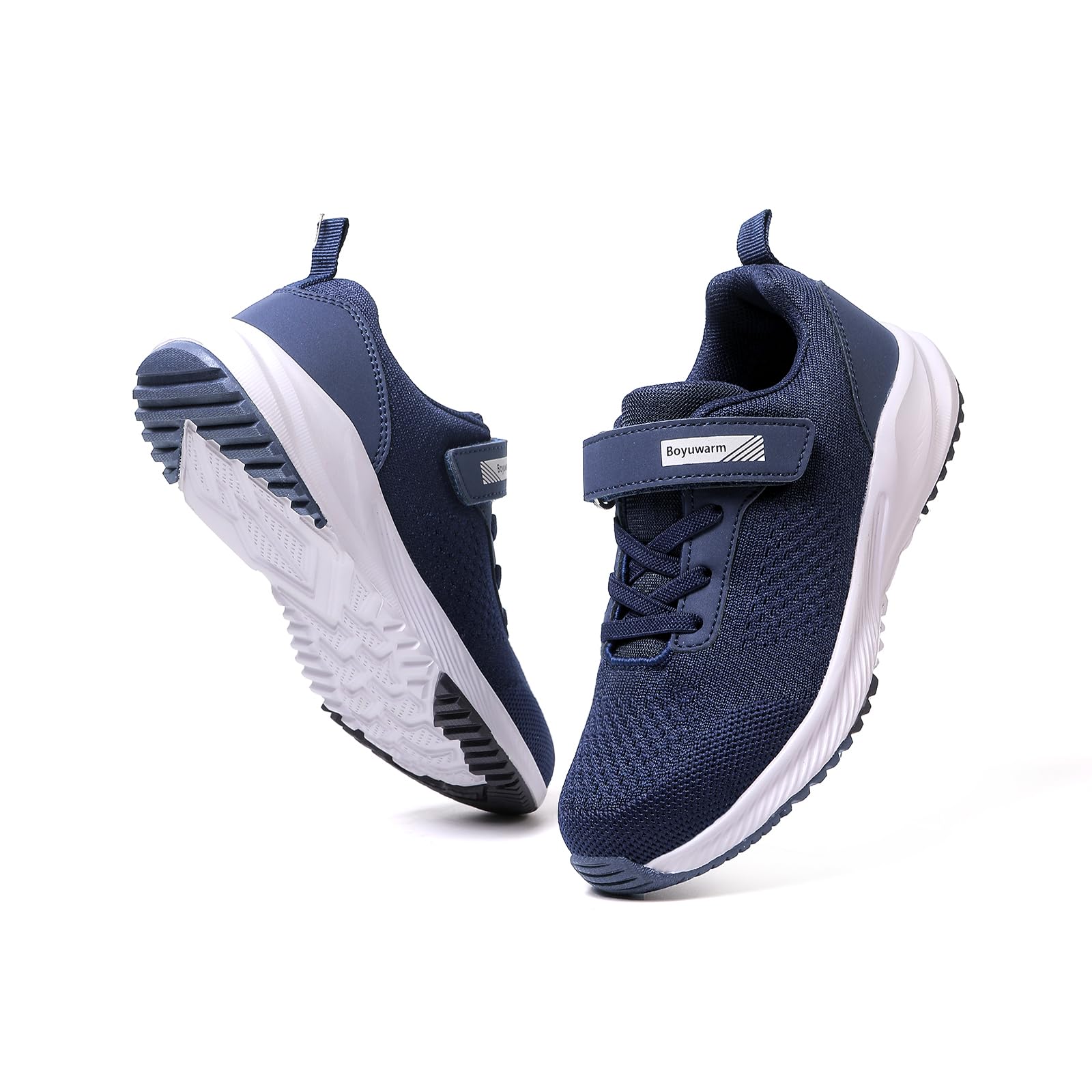Boyuwarm Kids Athletic Tennis Shoes, Lightweight Running Sneakers, Non-Slip Sport Shoes, Boys Girls