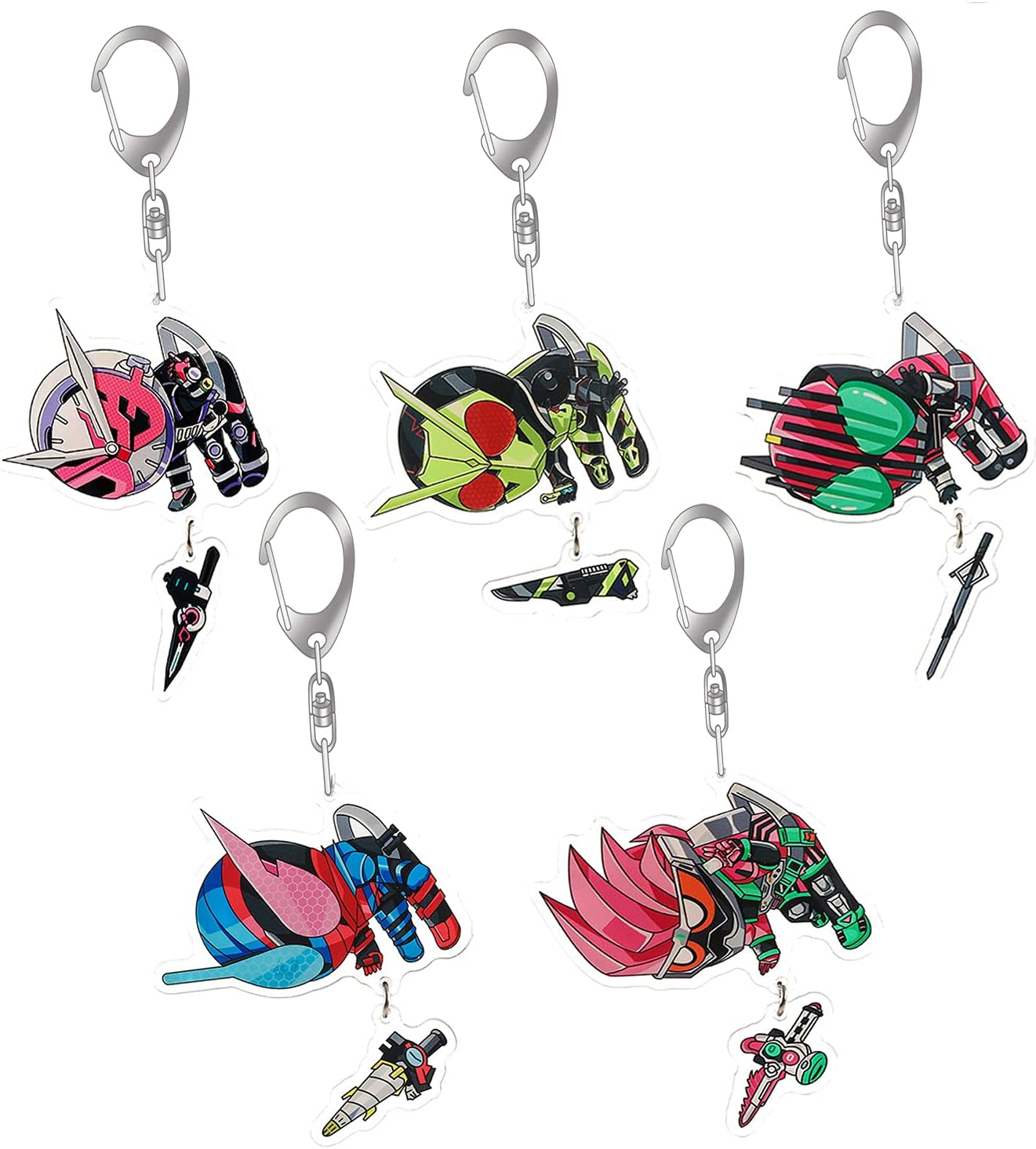 仮面ライダー」ライディングキーホルダー8個セット（非売品・新品）