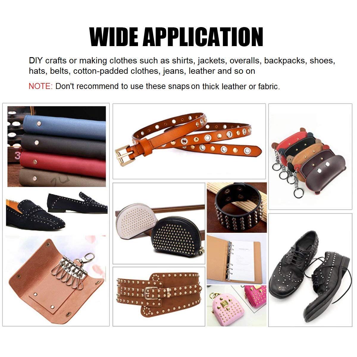 Bottoni Colorati Bottoni A Pressione Metallici 144 Pezzi Con