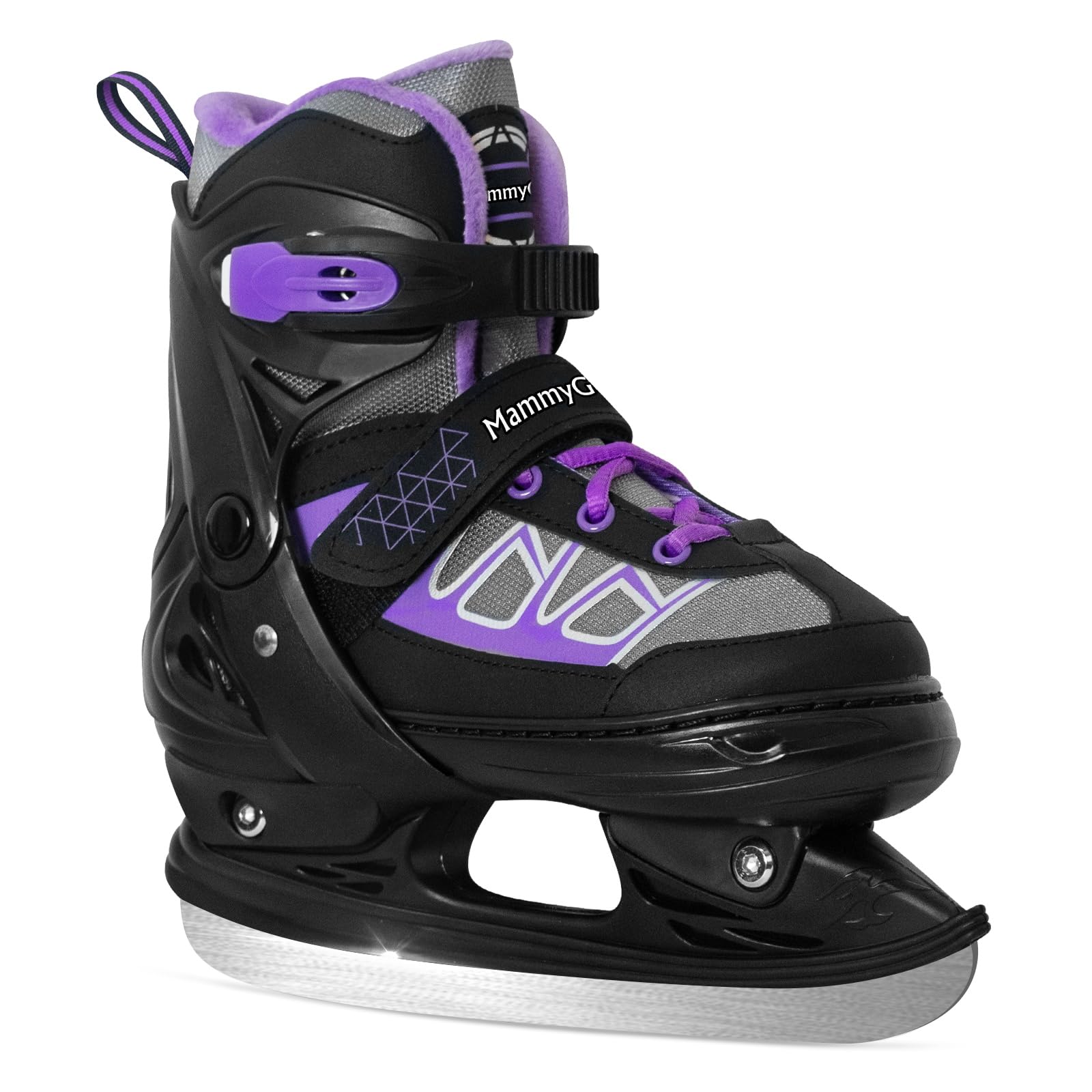 MammyGol Adjustable Ice Skates for Kids, Boys and Girls-Fun Ice Skates for Outdoor and Rink