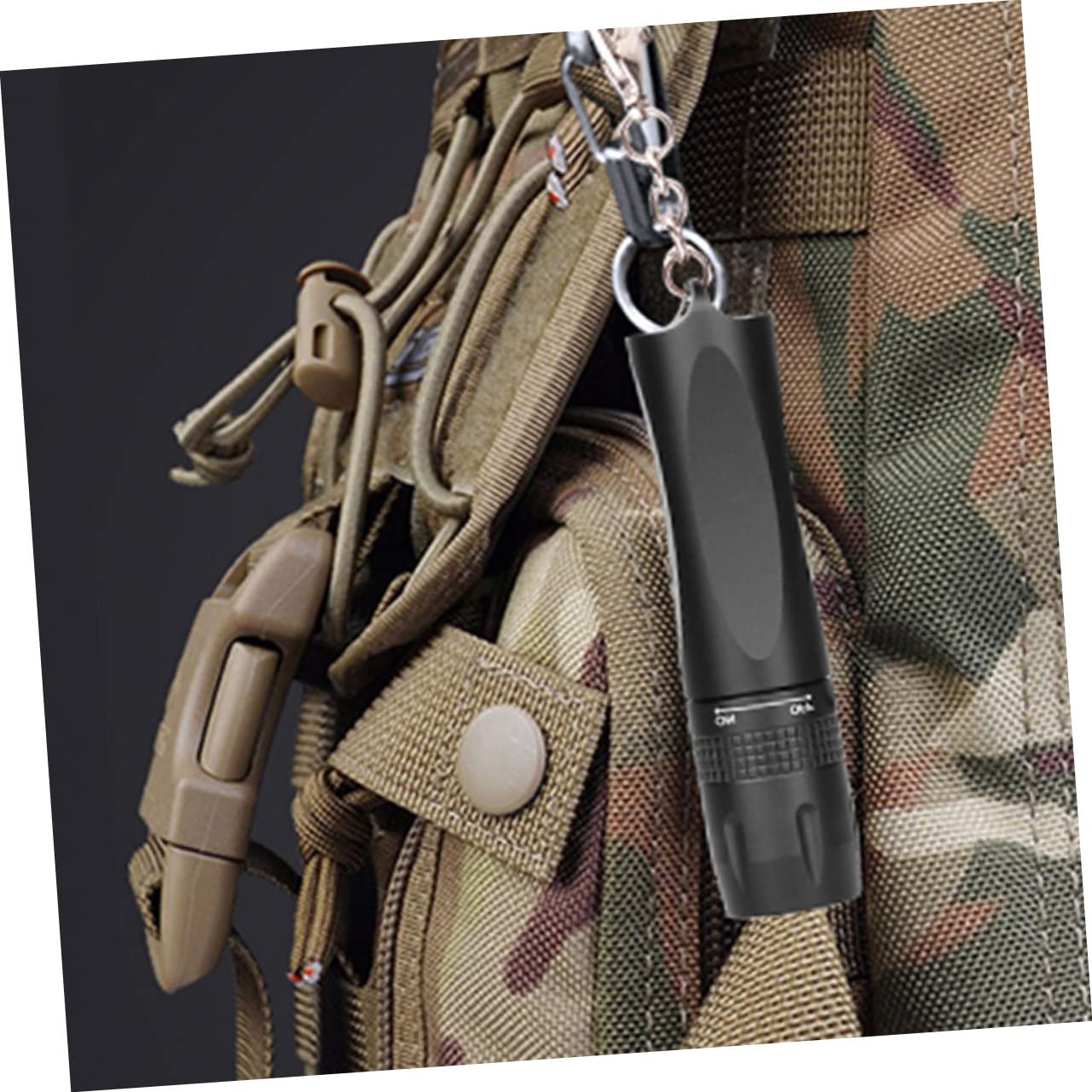 HOMSFOU 10-Pack Mini Keychain Flashlights - Portable Pocket LED Light For Camping, Hiking, Emergencies (Mixed Colors, 6x2cm) - View #7