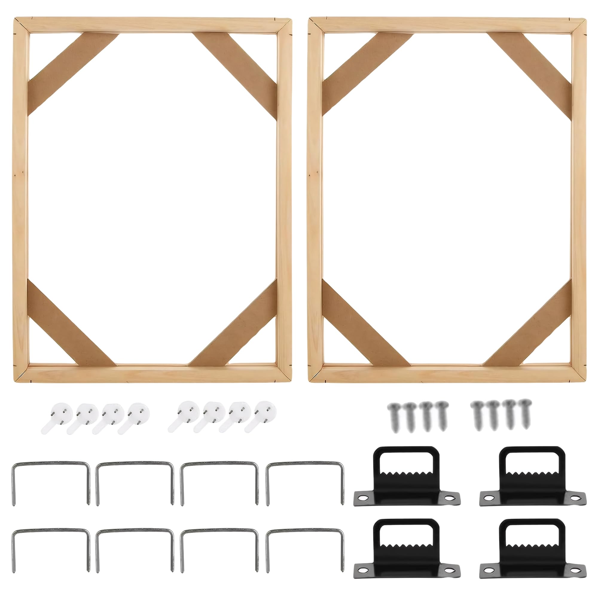 Canvas Frame for Art Painting : Wooden Canvas Stretcher Bars Easy to Assemble,Canvas Frame Kit for Oil Paintings,Wall Picture and Posters,16x20,2PCS