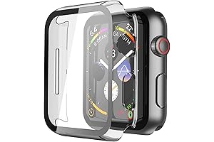 Misxi 2 Pack Hard PC Case with Tempered Glass Screen Protector Compatible...