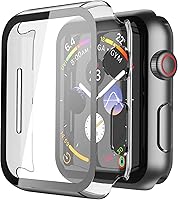Vista 20 de Misxi - Juego de 2 fundas de policarbonato con protector de pantalla de vidrio templado compatible con Apple Watch Series 3 y Series 2 de 38mm