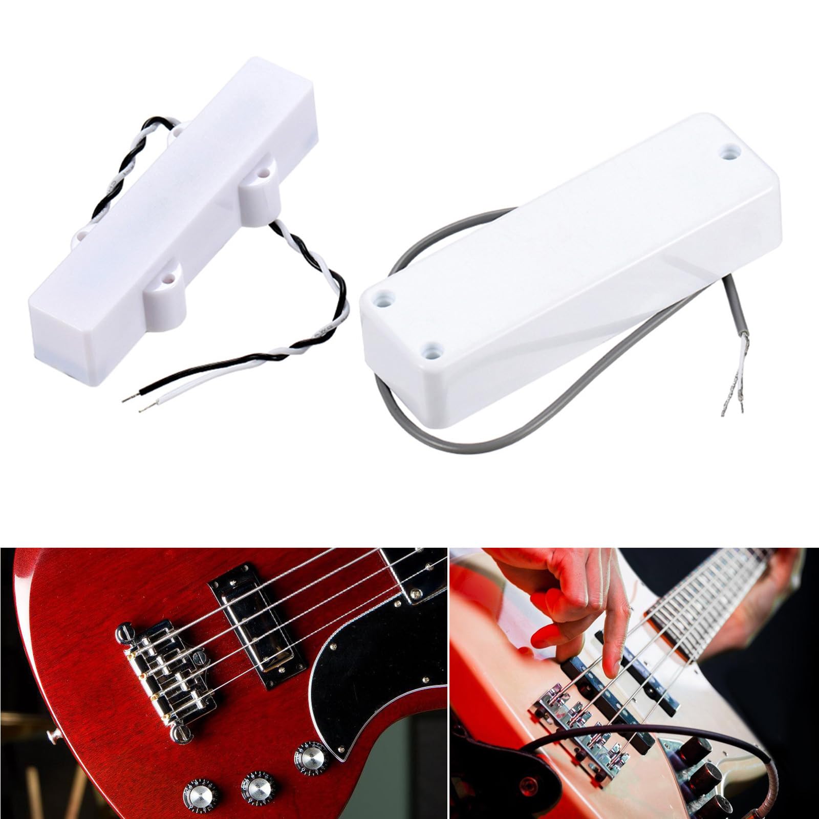4-strunowa elektryczna gitara basowa uszczelniony humbucker zestaw przetworników zamiennik łatwa instalacja struna elektryczna gitara basowa Humbucker przetworniki