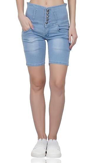 Blue Denim Lycra Skinny Casual 