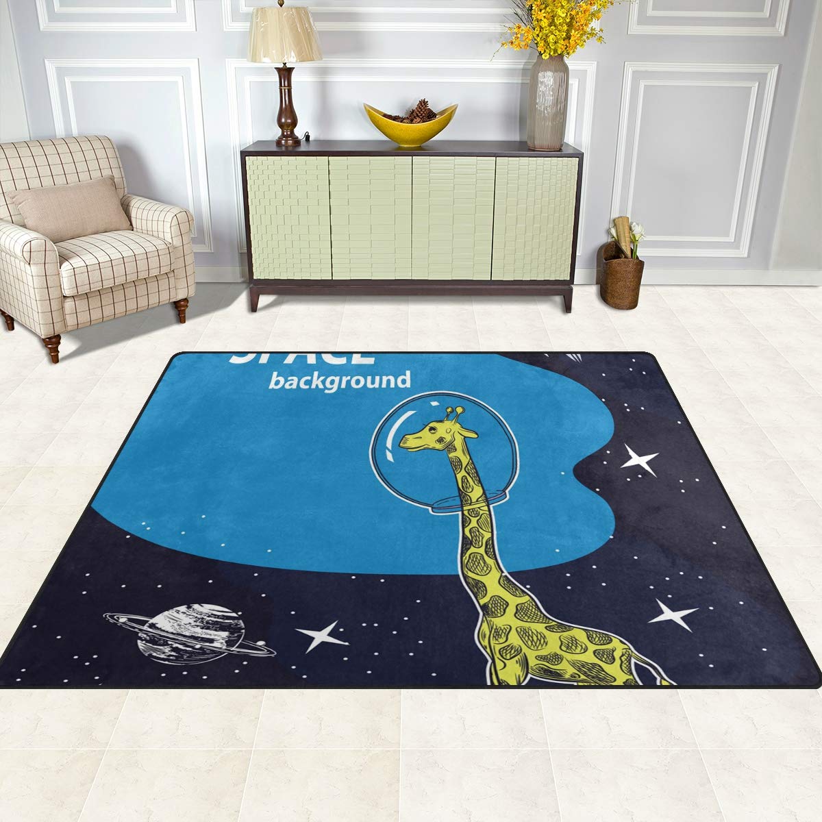 Amazon | Mr.XZY スモールドアマット 屋内ドアマット キリン