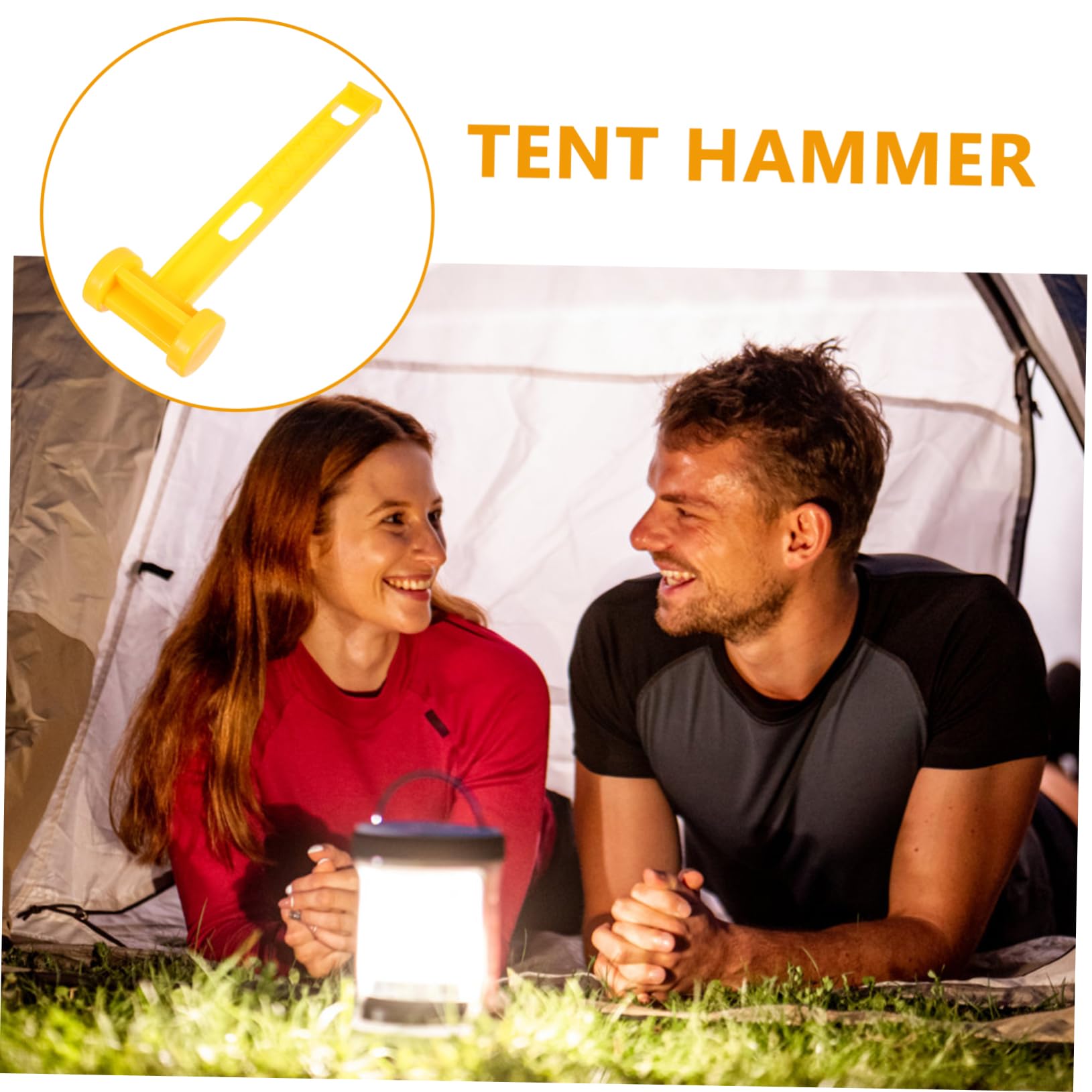 Mipcase 5sets Camping Mallet for Tent Stake 2-pack Stake Hammer Lightweight Camping Tools Hammer Kit Garage Tools Nail Puller 2pcs*5