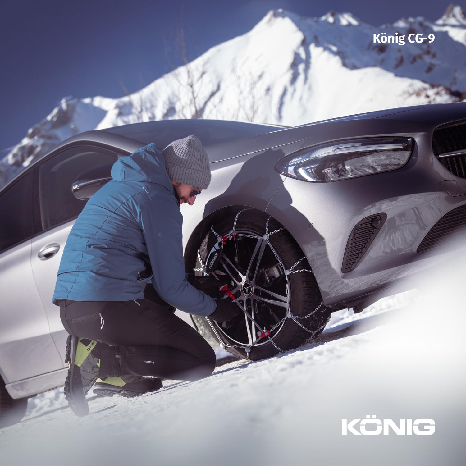KÖNIG CG-9 102 - Chaînes à Neige, Set de 2