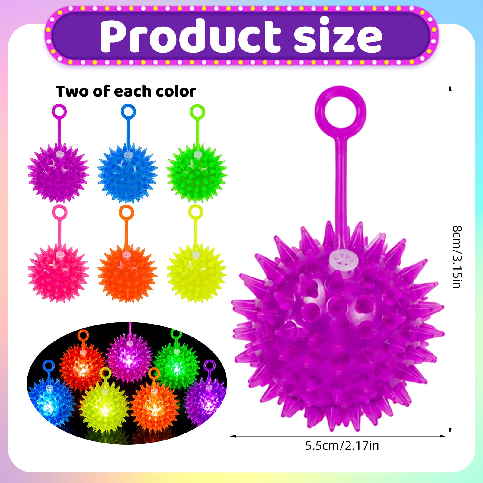 Élastique Lumineux Fourrure Boule Vent Balle Hérisson Balle Molle Jouet Pour Enfant Élastique Lumineux Fourrure Boule Vent Balle Hérisson Balle Molle Jouets / Jouets fantaisie et gag