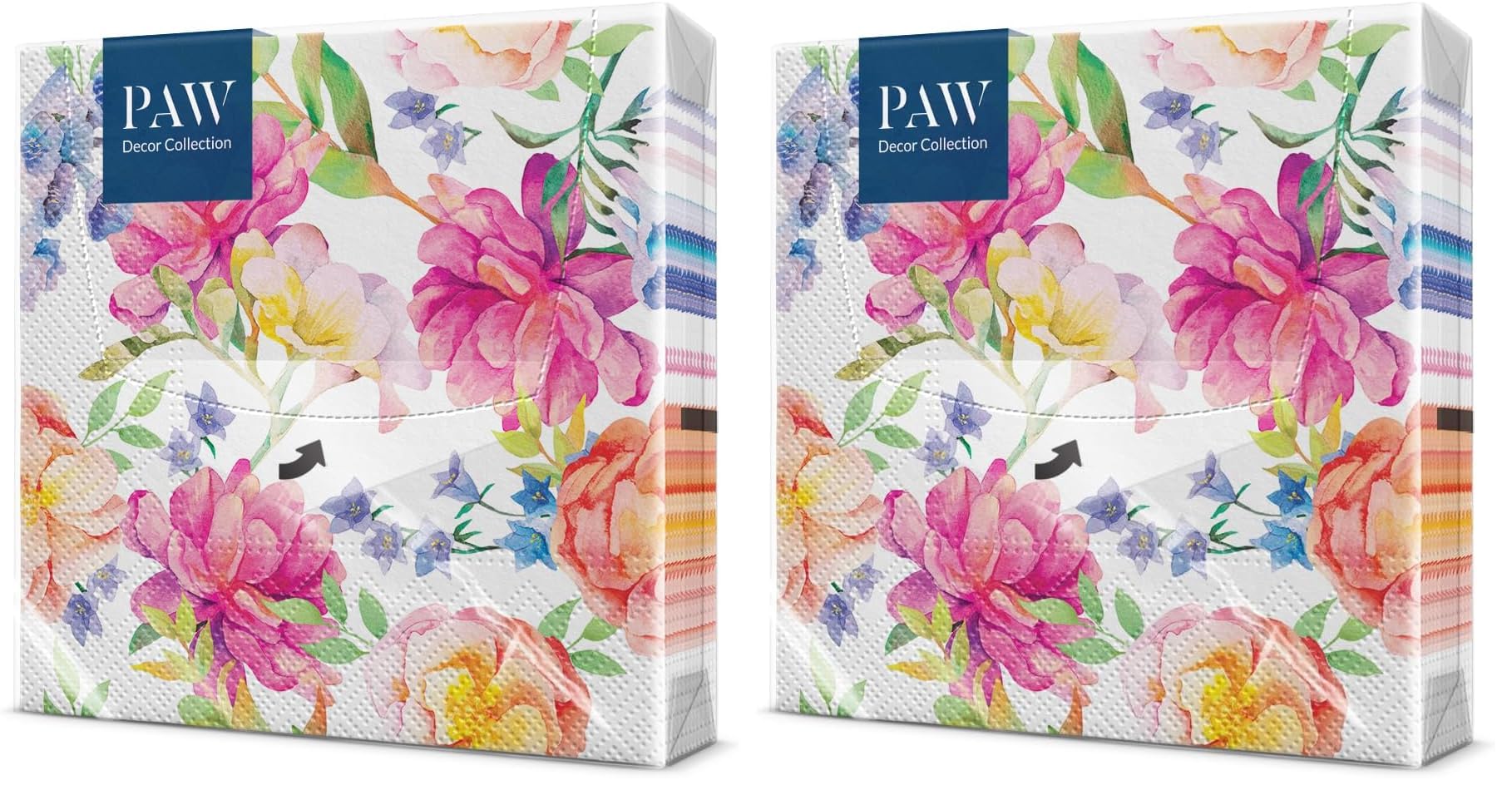 PAW - Servilletas Papel 3 Capas (33 x 33 cm) I 20 Unidades I Diseño de Naturaleza I Servilletas Papel Decoradas para Cumpleaños, Fiesta, Decoupage I Color: Peacock — view 47