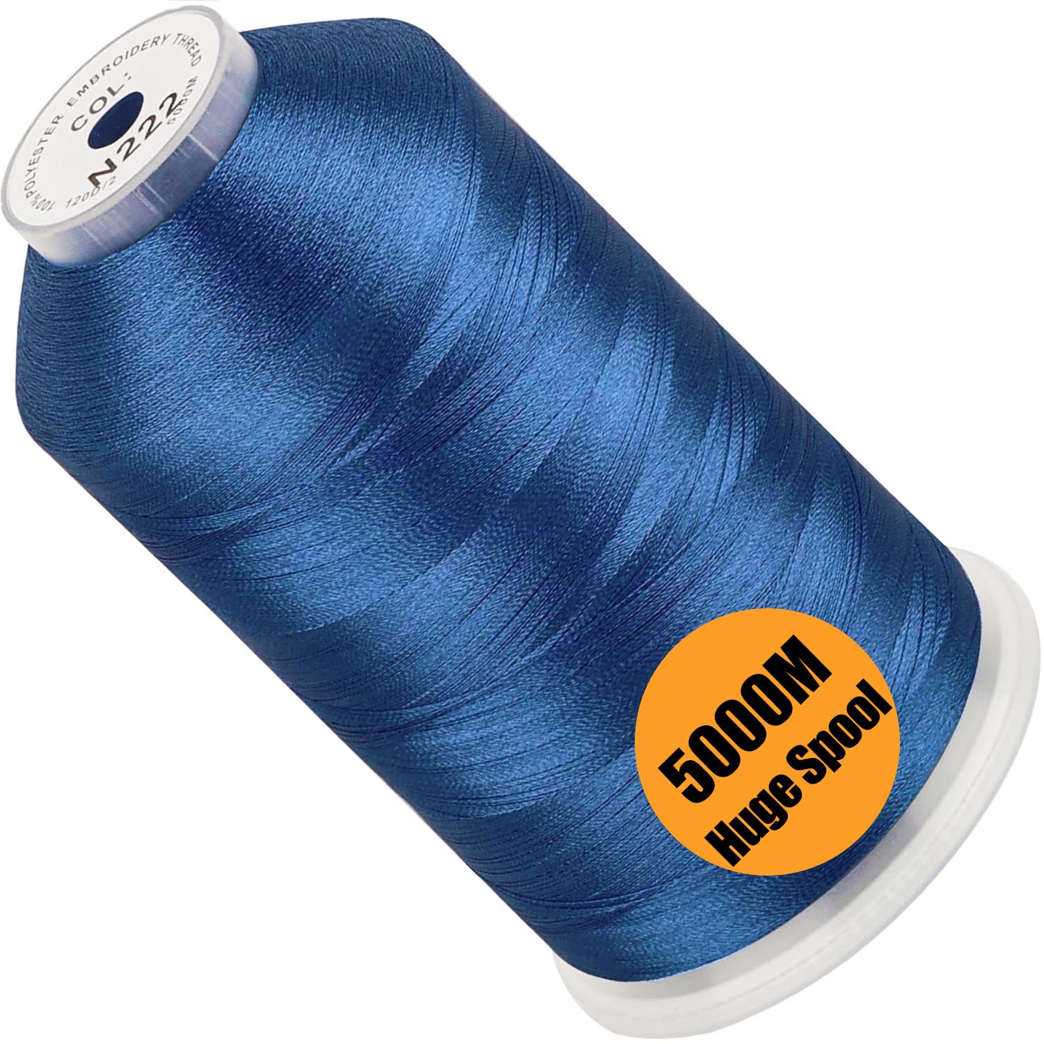 New brothread Huge Spool Embroidery Thread -Ocean Blue Fits Janome Color