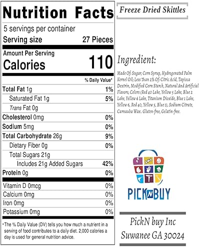 Miniatura 3 de PickN Buy Skittles liofilizados originales a granel fabricados en Estados Unidos - Paquete familiar de 1.5 libras (24 onzas) (original, 1.5 libras)