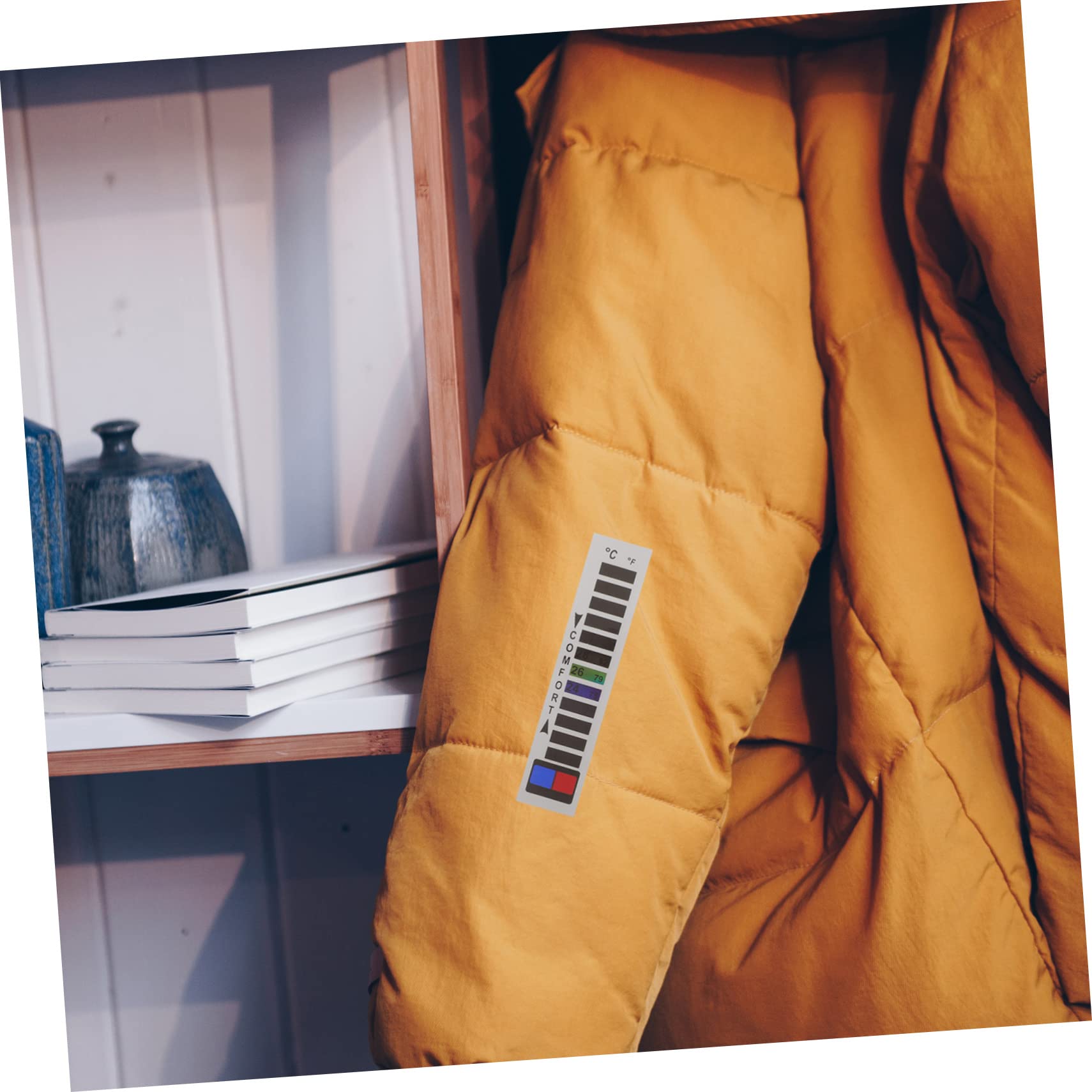 NAMOARLY Thermometer Strips 16? 38?/61? 100? 10 Pack Portable Temperature Indicator for Down Jacket Brewing Aquarium Clothing