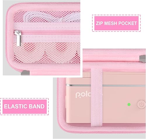 Miniatura 4 de Supmay Estuche rígido de transporte para cámara de película Kodak M35 de 1.378 in, funda protectora de viaje con bolsillo de malla con cremallera