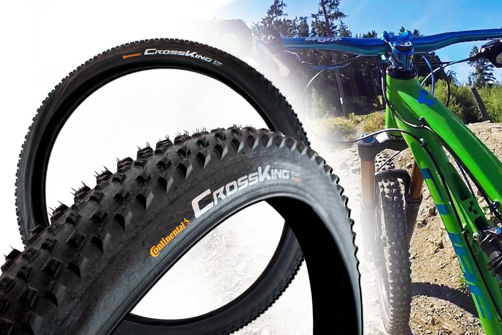 2 Fahrrad Reifen 2.3 x 29 Zoll Continental Cross King Drahtreifen für Mountainbike MTB Cross E-Bike bis 25km/h Sport & Freizeit