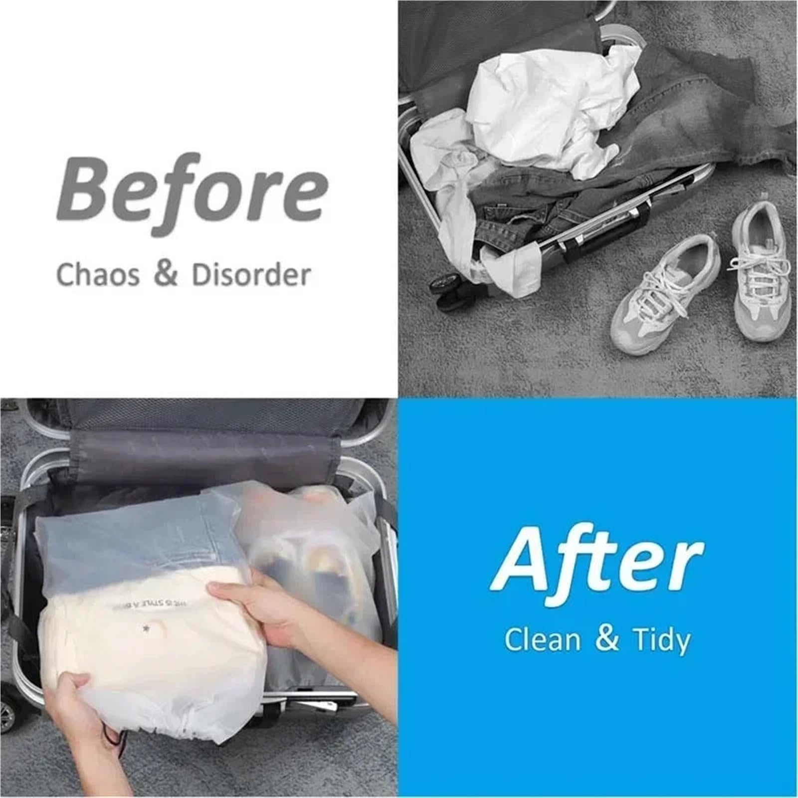 50PCS Tragbare Schuh Lagerung Tasche Geliefert for Kleinigkeiten Reise Make-Up wasserdichte Transparente Kunststoff Für Reisen