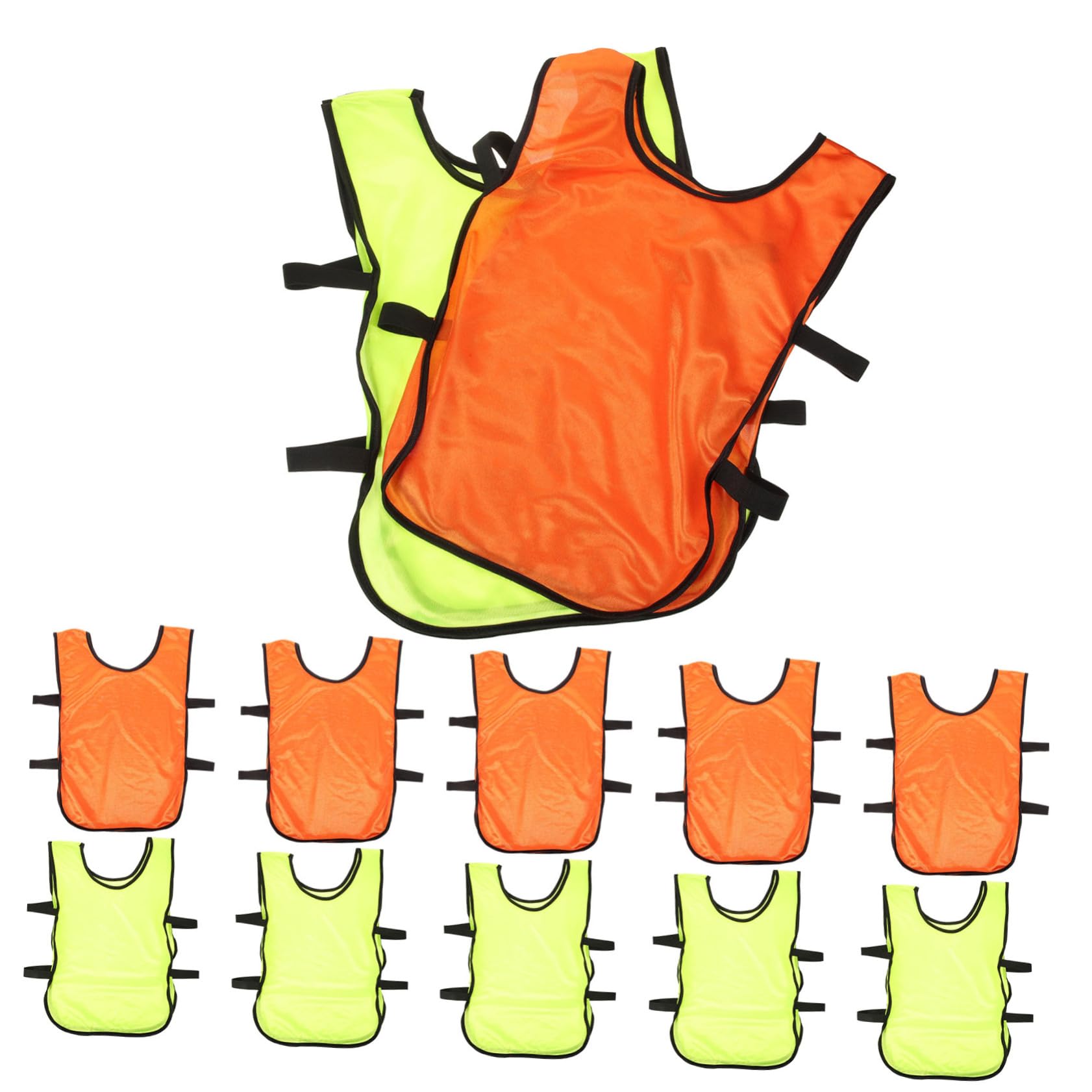 YARNOW 12pièces Gilet De Football Pour Hommes Dossards De Sport Respirants Gilets De Football Réutilisables Et Confortables Pour Entraînement Et Jeu