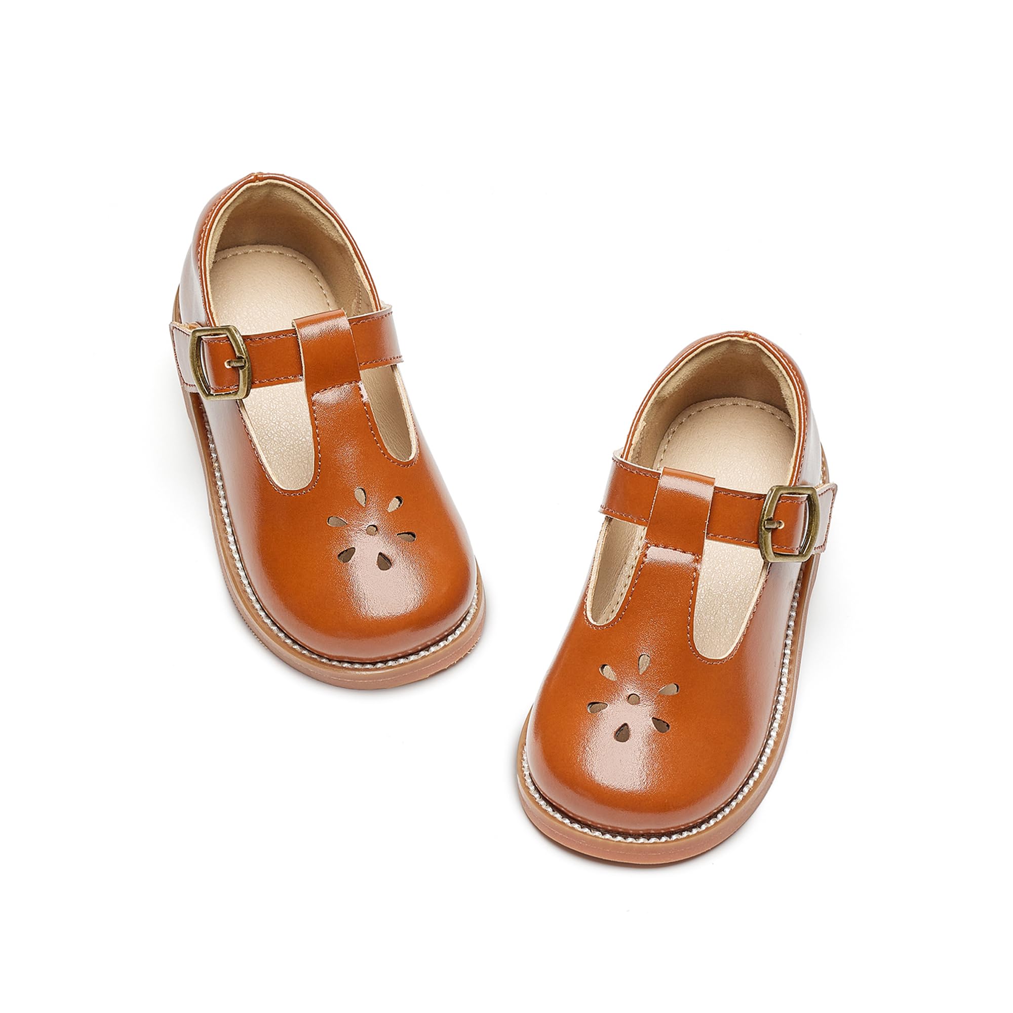 Flaryzone Toddler Girls Mary Jane School Uniform Oxfords Dress Shoes Flats
