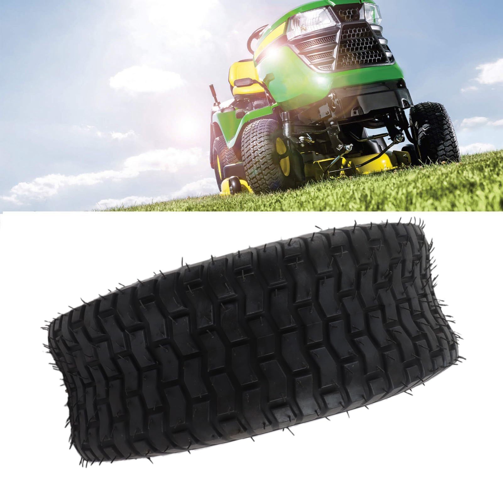 Pneumatici Tubeless 13x5.00-6 per Impieghi Gravosi per Go Kart, Tosaerba e Trattori Giardino - 4 Strati, Carico di 440 Libbre, Trazione Eccellente, Design del Battistrada