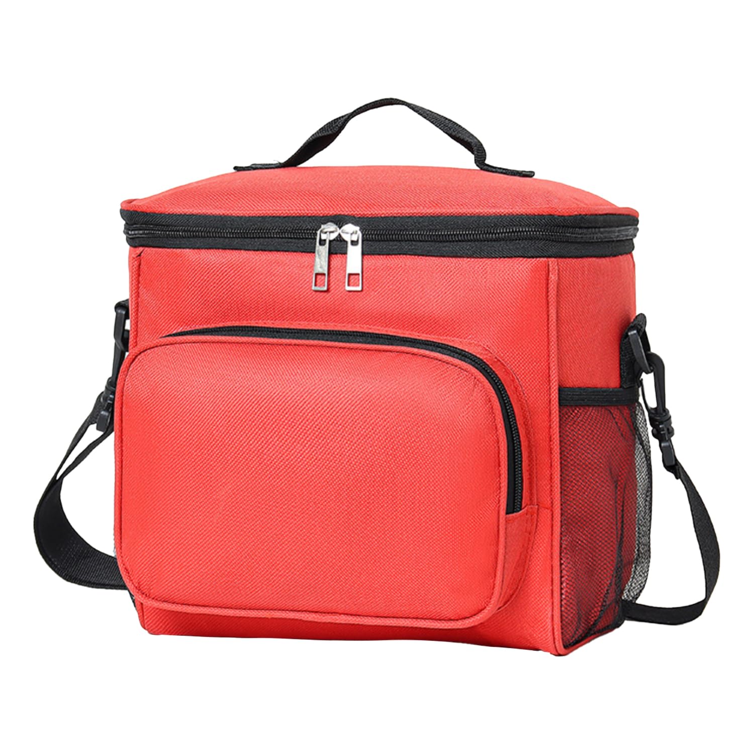 MeiLang 10L Insulated Lunch Bag, Thermal Cooler Bag Leakproof Lunch Box with Adjustable Strap for Men Women Work School Picnic Travel (Red) — image 1