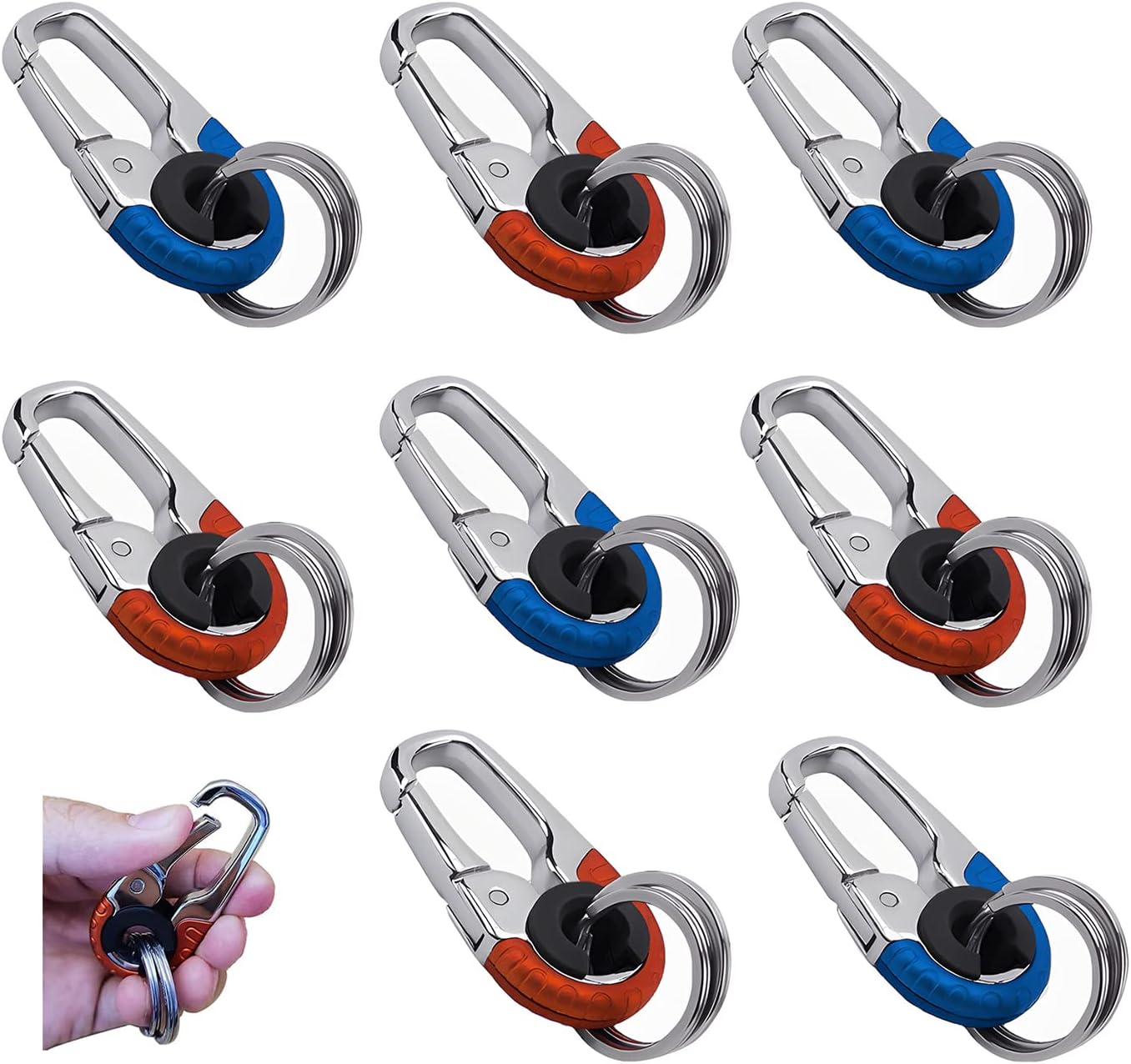 Creative Stainless Steel Keychain, 2023 Car Interior Stainless Steel Keychain, Men Car Key Chain, Mens Car Key Chain