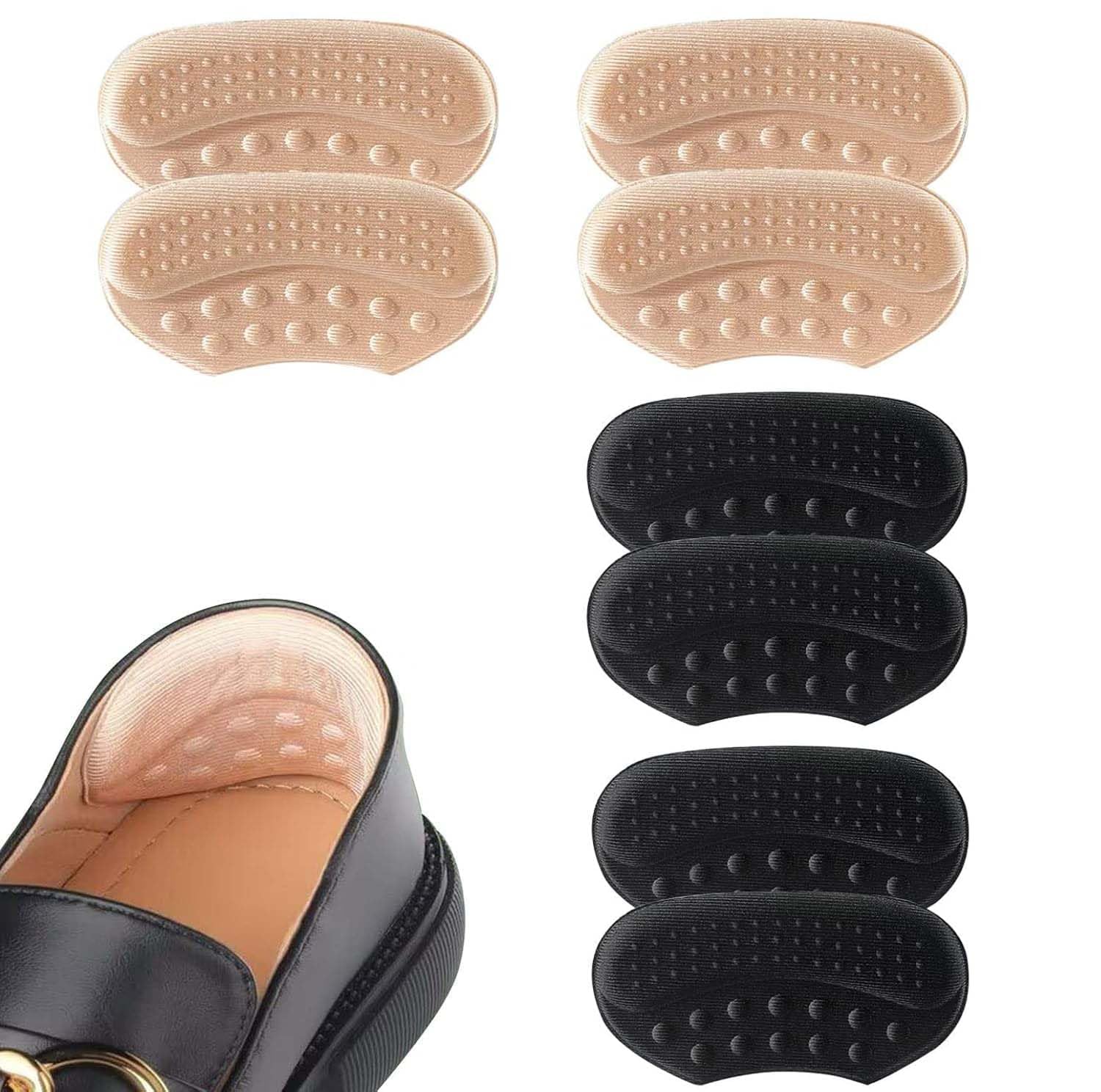 [4Pairs] Heel Grips for Anti-Slip Back of Heel Cushion Inserts Heel Grips Pads Loose Shoes Women Men High Heels Sneakers Leather Shoes Heel Blister Protectors Gel Heel Liners-image-39