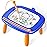Seimome Toddlers Toys Ages 1-3, Magnetic Drawing Board, Doodle Board Pad Learning and Educational Toys for 18 Months Baby, 1-3 Yr Kids Birthday Gifts - Dark Blue