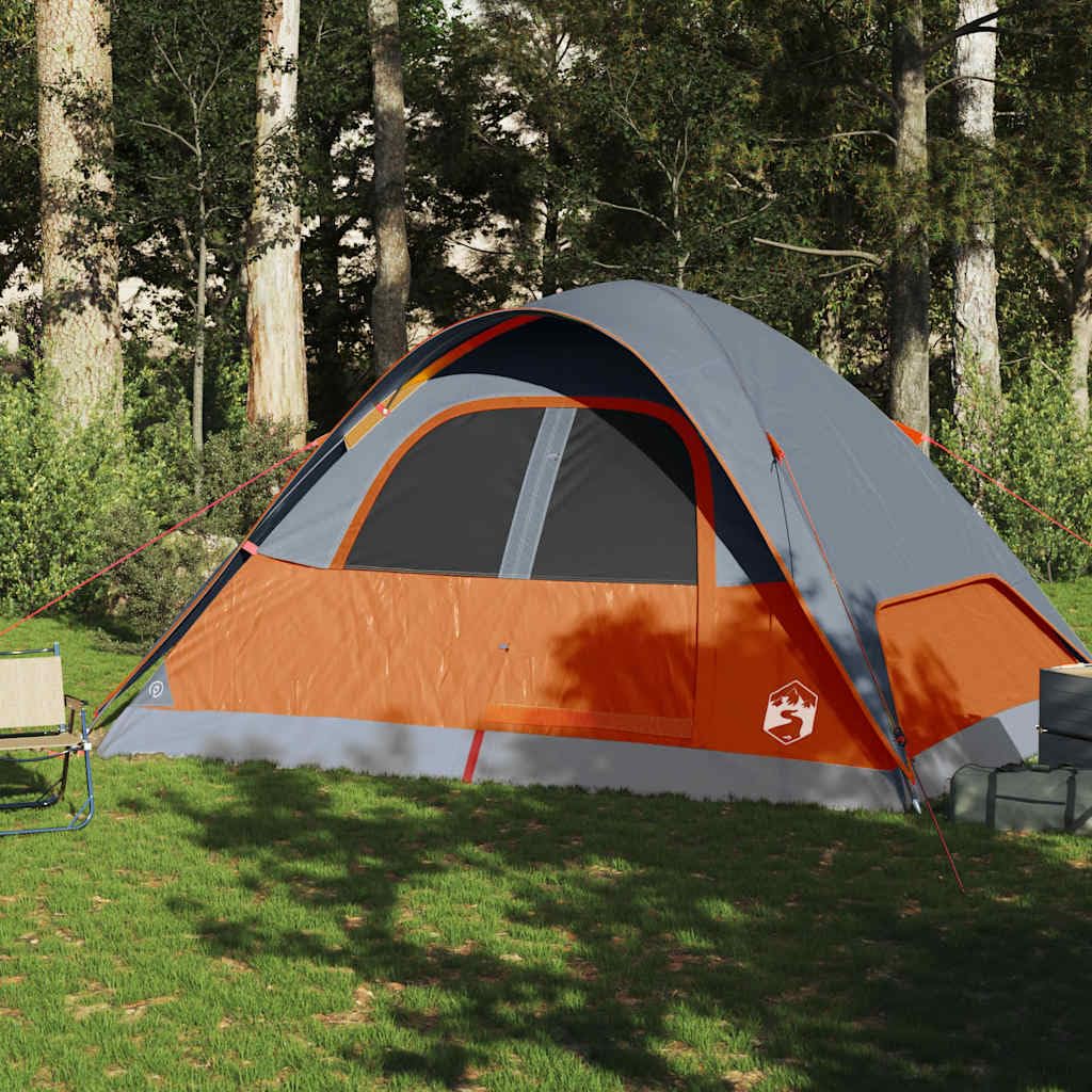 Tenda Familiare a Cupola 6 Persone Verde Impermeabile