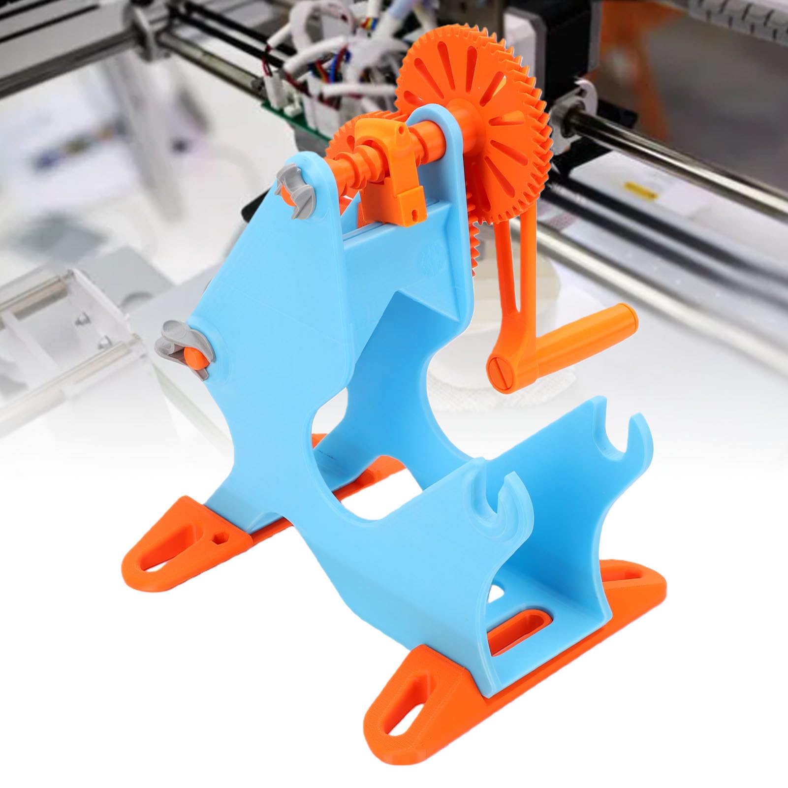 FTVOGUE Filament-Spulenwickler, Handgekurbelt, 1 Kg, Abnehmbar, Modulares Design für 3D-Druck, Bastler, Filament-Transfer-Werkzeug, Konsistente Wickelergebnisse, Tragbarer Aufwickler