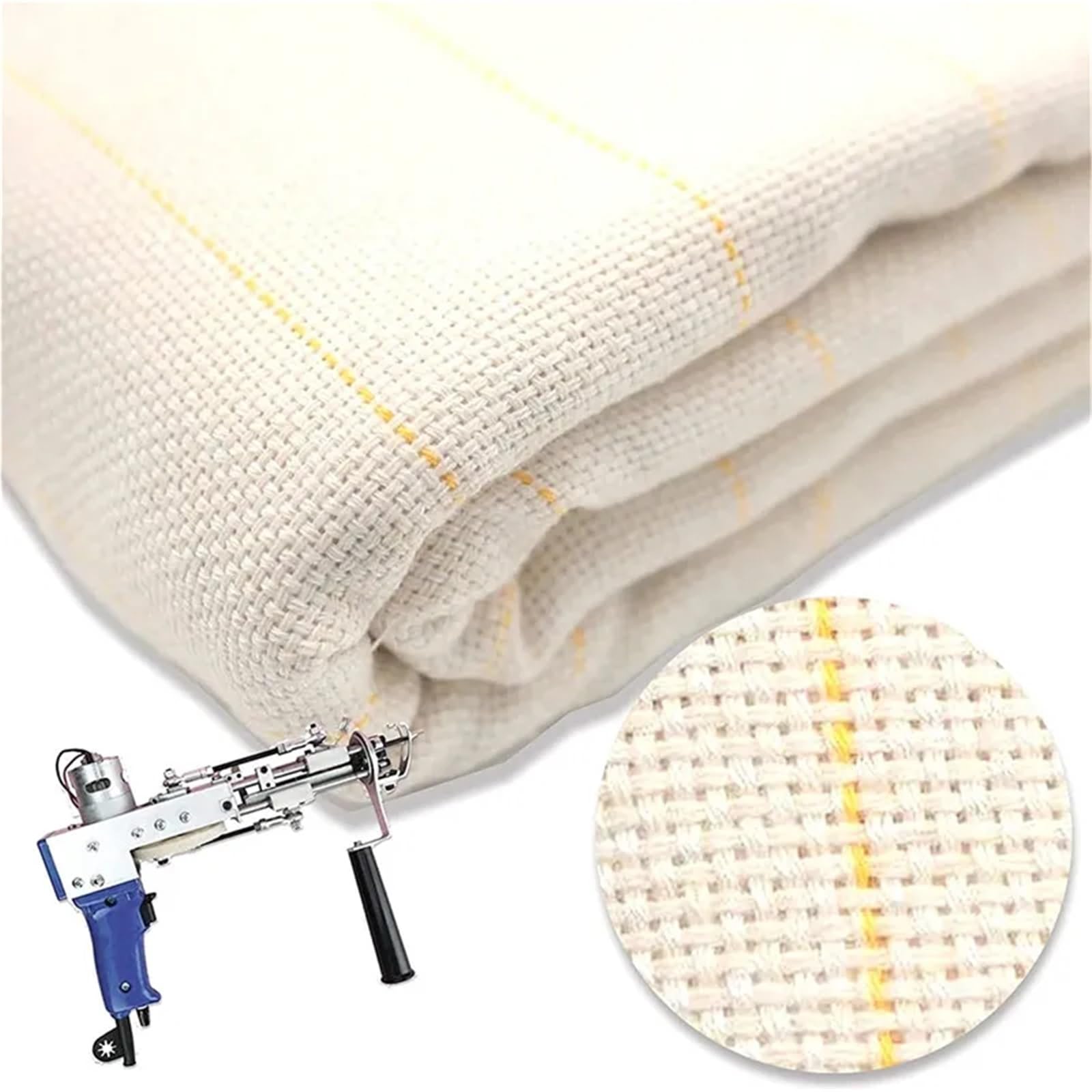 Punch Needle Stofftufting mit markierten Linien for Weben for die Herstellung von Kleidungsstücken, DIY-Kleidung, Teppichen, Wandteppichen, Handarbeitswerkzeug FüR Diy Handgefertigte Stickereien(1x4m)
