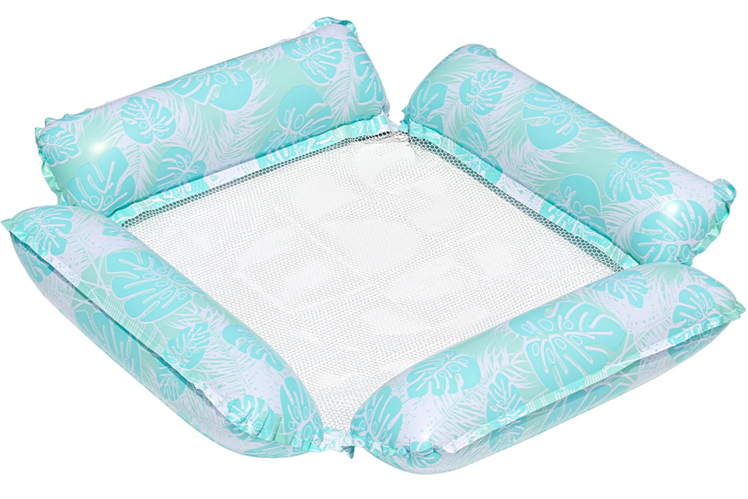 1 Pack Inflatable Pool Float Adults, Inflatable Hammocks for Swimming Pools, 4 IN 1 Water Hammock,for Beach, Bathroom,and Water Lounge Summer Holiday(Light Blue)
