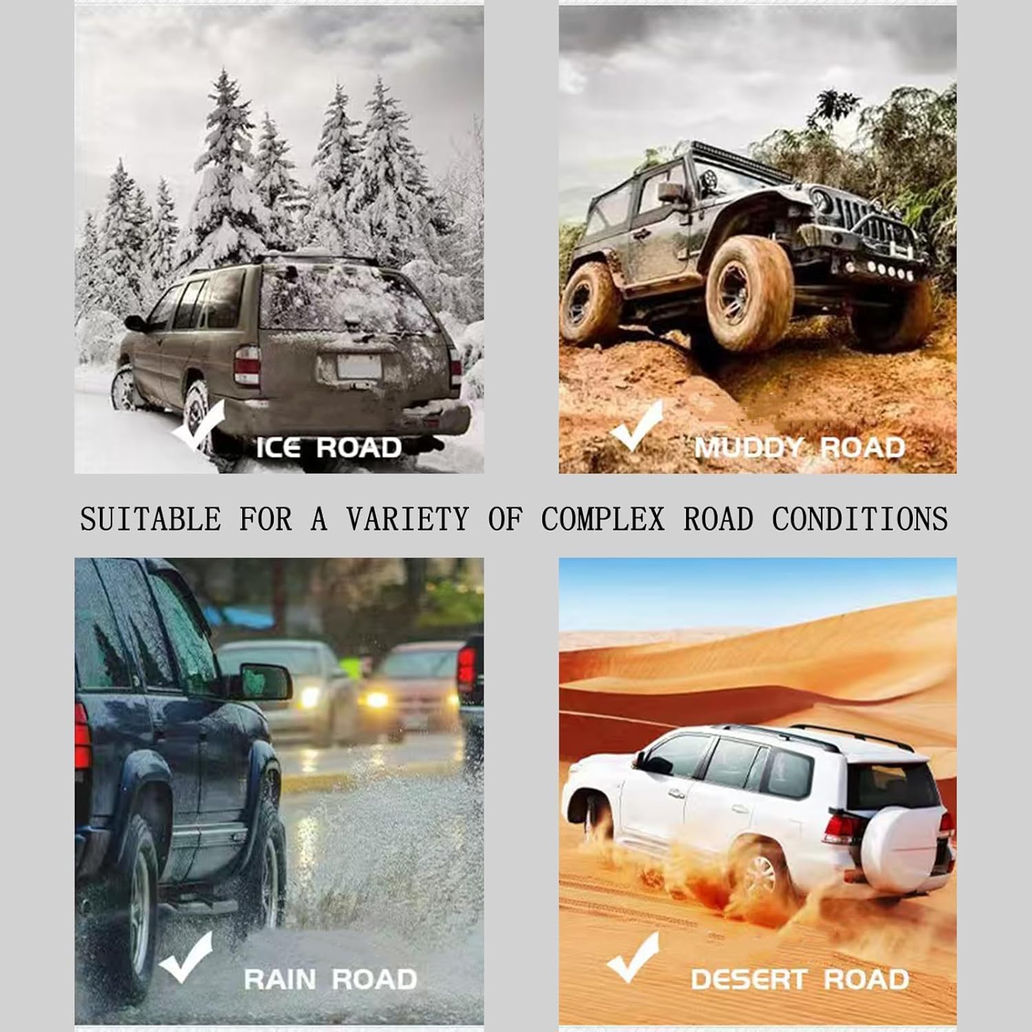 20pack Snow Tire Chains Reusable Anti-Skid Car Winter Wheels Chain Universal Cable Tire Belts, Orange Non-Slip Zip Tie Tires Chain Emergency for Auto Pickup Trucks Suv