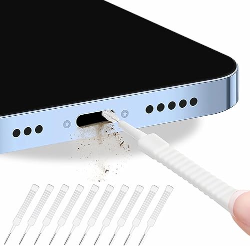 Phone Mini Kit de cepillo de limpieza para teléfono, limpiador de nailon antiobstrucción para altavoz y receptor de teléfono, herramienta de