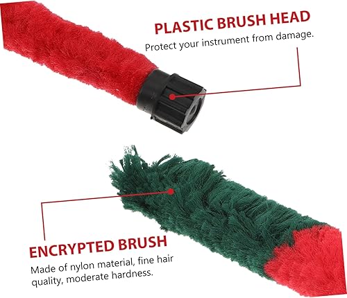 Miniatura 7 de VICASKY 3 Pcs Sax Cleaning Brush Saxophone Brush Sax Cleaning Cloth Universal Tool Sax Maintain Care Tool Hair Brush Cleaner Tool Sax Cleaning Tool