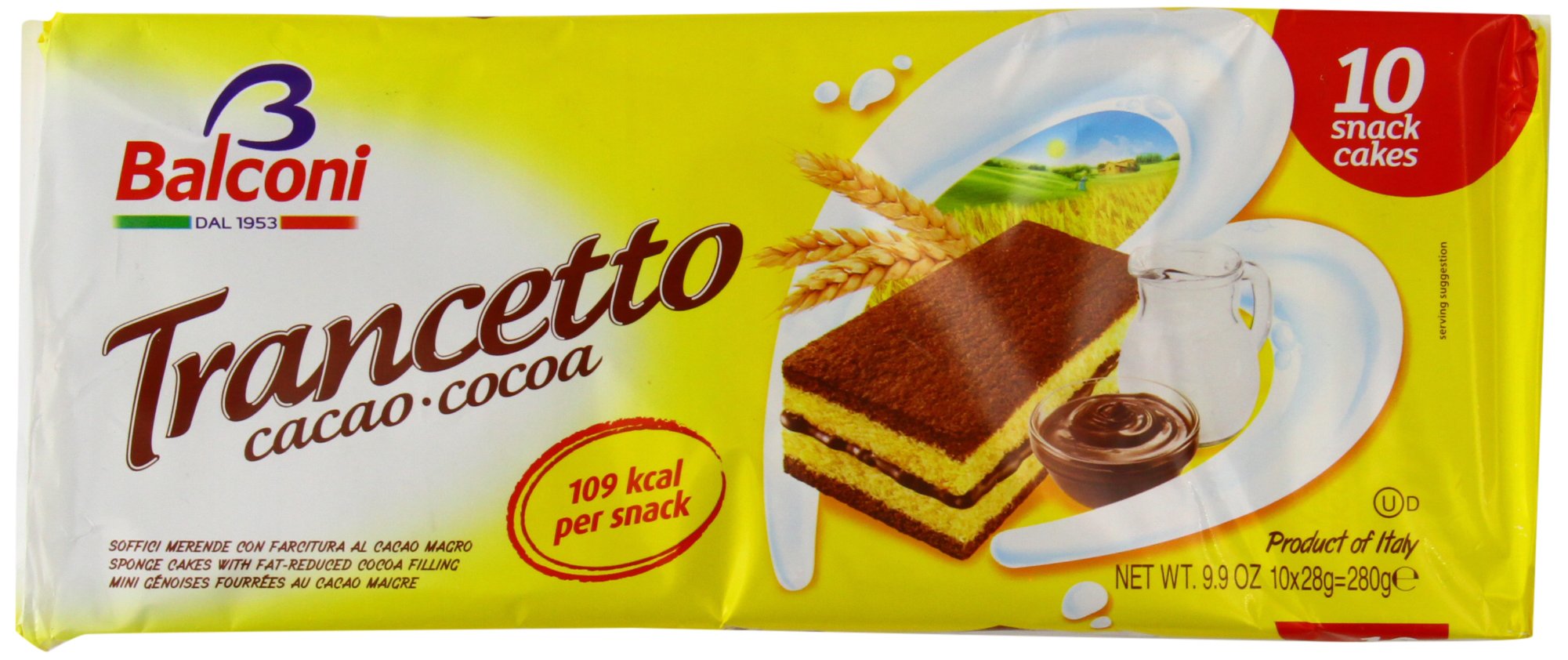 Cabico Chocolate Sponge Cake Bar (Pack of 15)