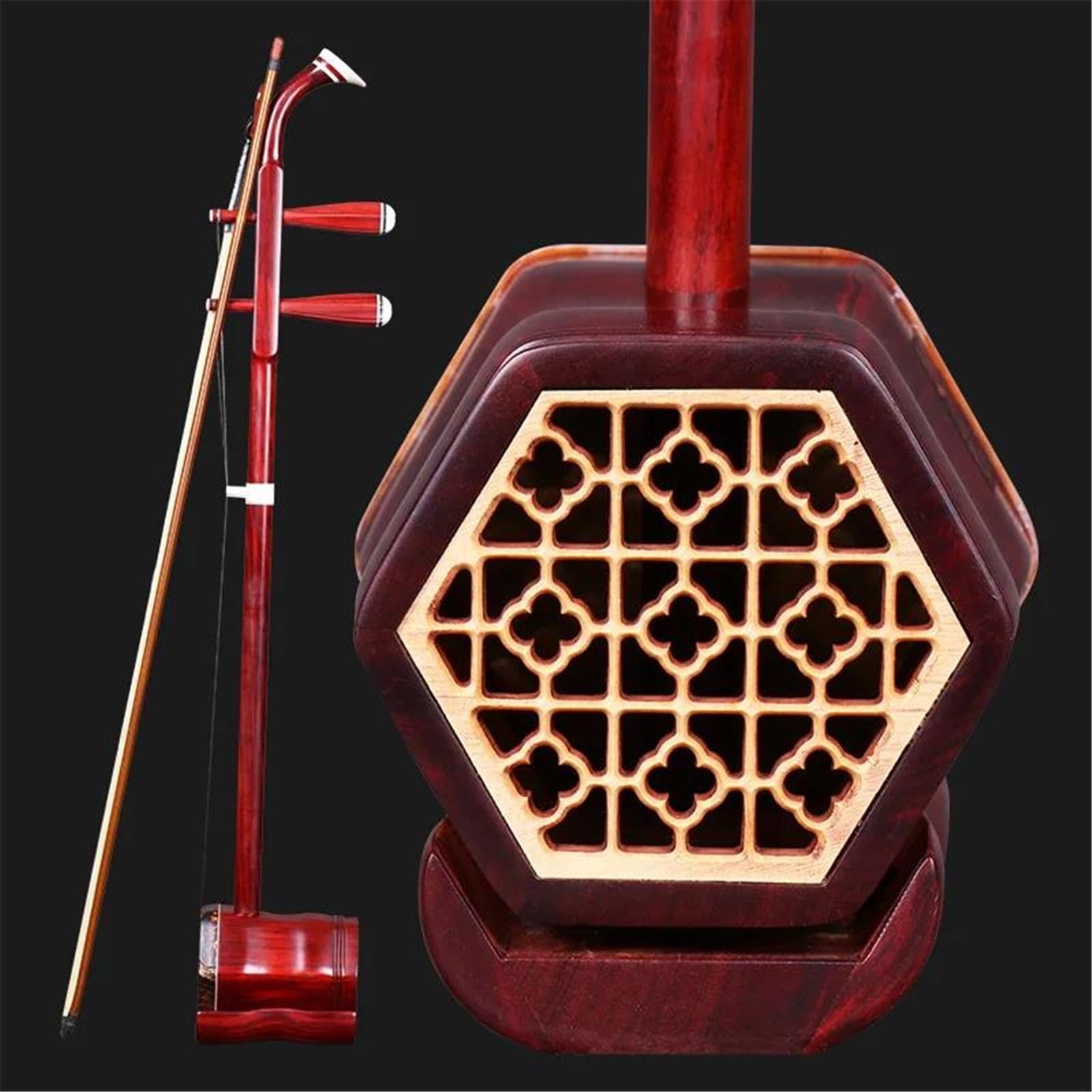 erhu instrumento Redwood Erhu Africano Hoja Pequeña Púrpura Sándalo Erhu Instrumento Étnico Clasificación Rendimiento Erhu
