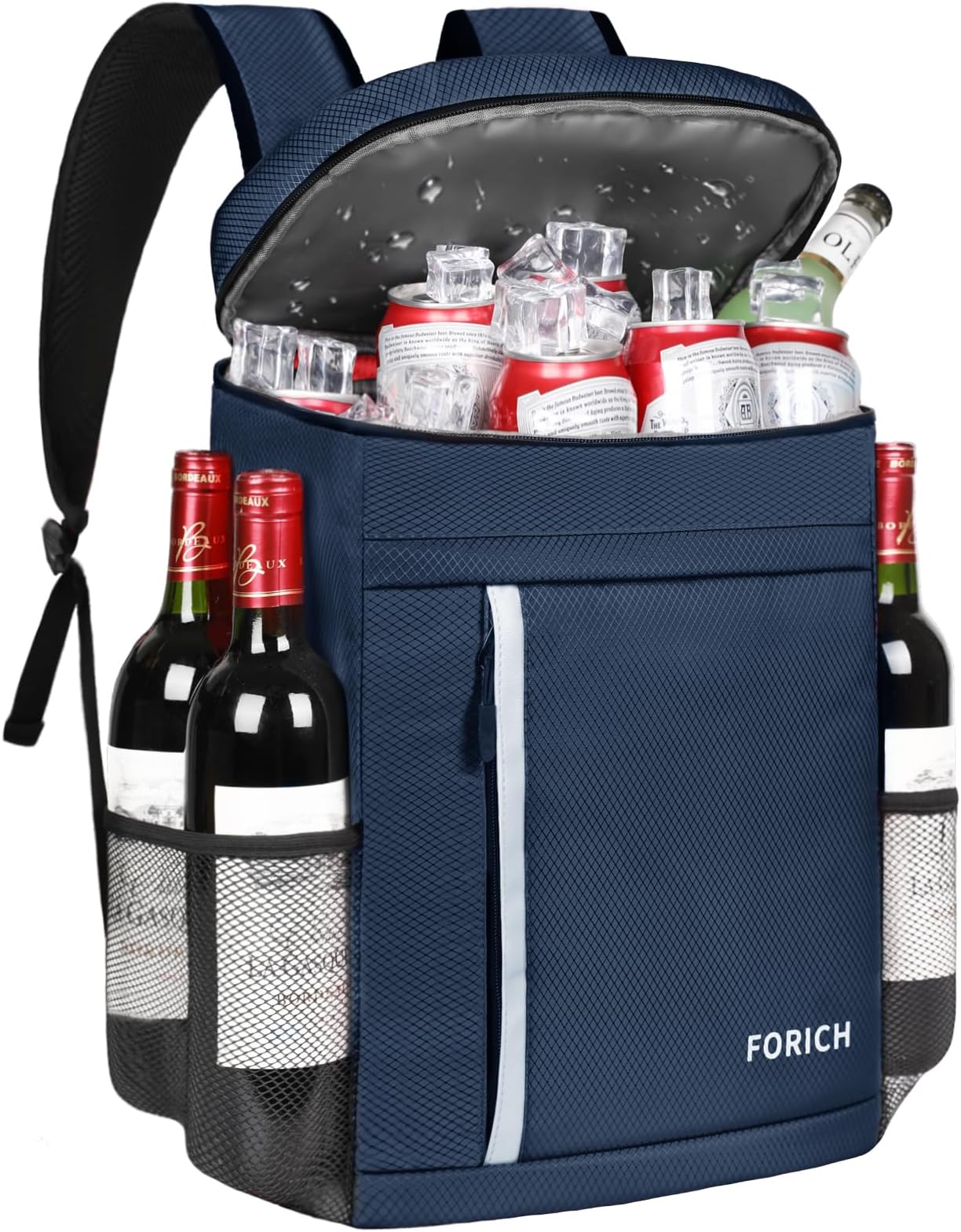 FORICH Soft Cooler Backpack Insulated Waterproof Backpack Cooler Bag Leak Proof Portable Small Cooler Backpacks to Work Lunch Travel Beach Camping Hiking Picnic Fishing Beer for Men Women
