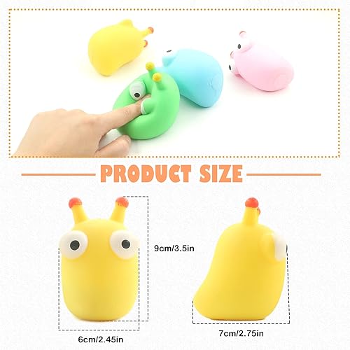 Miniatura 2 de 4 juguetes para aliviar el estrés, bolas de estrés para adultos y niños, juguete squishys para recuerdos de fiesta, regalos (insecto de ojo