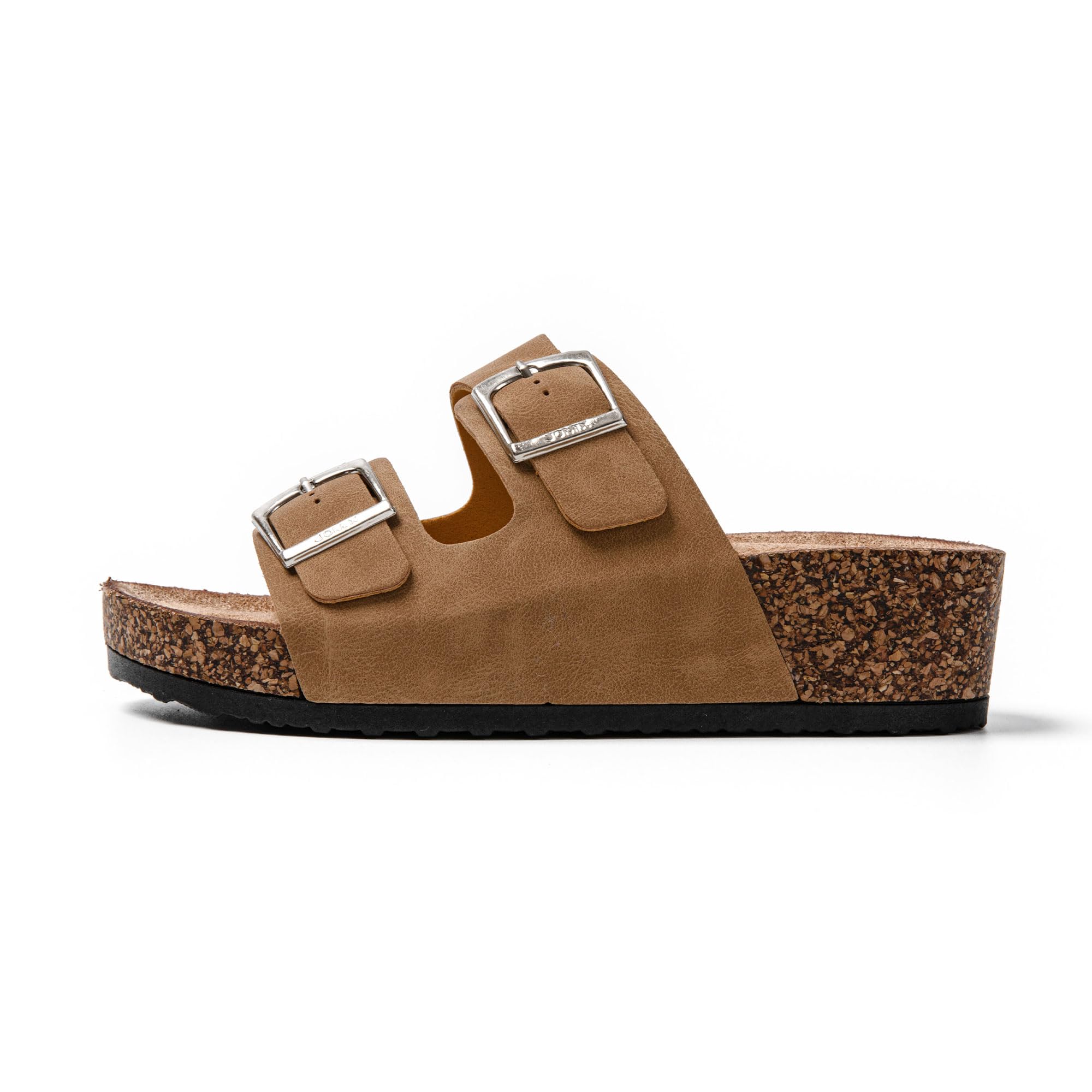 JOMIX Sandales Femme Mules Femmes Compensé Chaussons d'été Tongs Femme Claquette à Talon Confortables pour Maison Piscine Plage