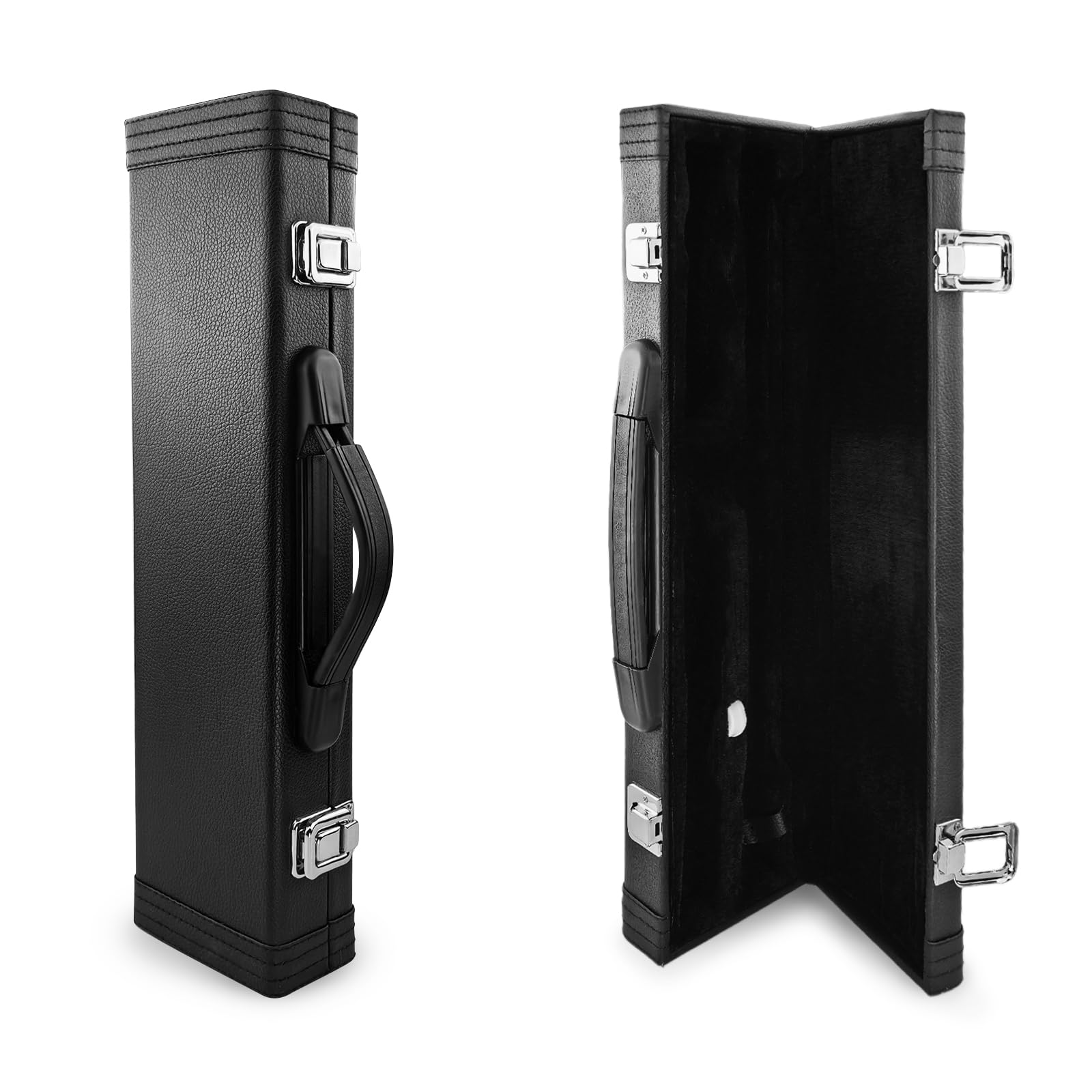 Estuche para flauta, funda para flauta, funda para flauta, funda de concierto, estuche rígido para flauta, almacenamiento de flautín con cierre de seguridad para flautistas, regalo para músicos