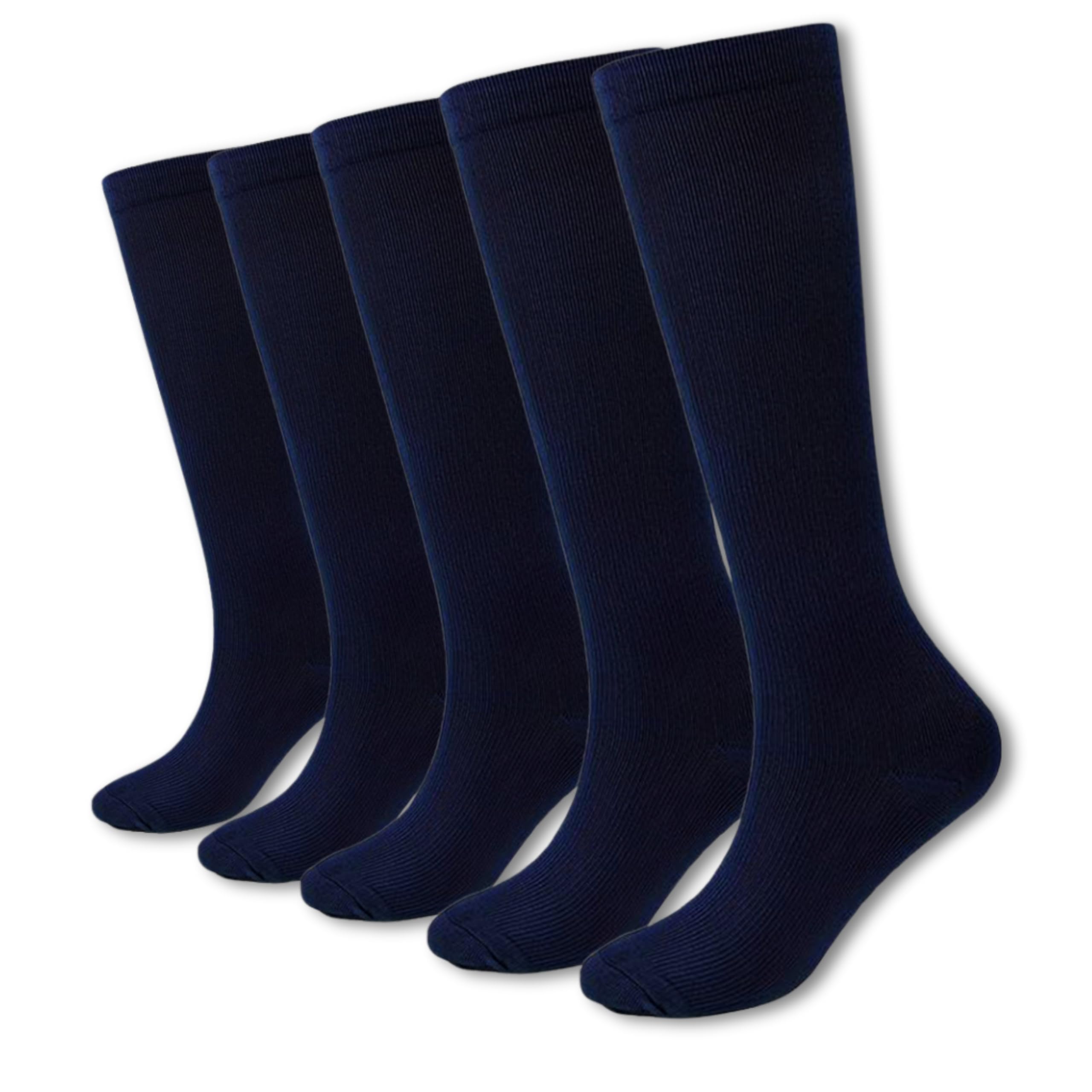 bisoo SET de 5 Pares de Calcetines Escolares de Algodon con Certificado Oeko-Tex para Uniforme Colegio - Elige tu Talla y Color