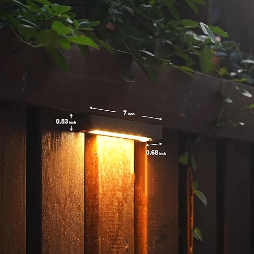 Miniatura 6 de GOODSMANN Luces de paso al aire libre, 6 unidades, luces de cubierta de bajo voltaje, 7 pulgadas, 5CCT, luces de pared de contención, 3 W, LED, 260