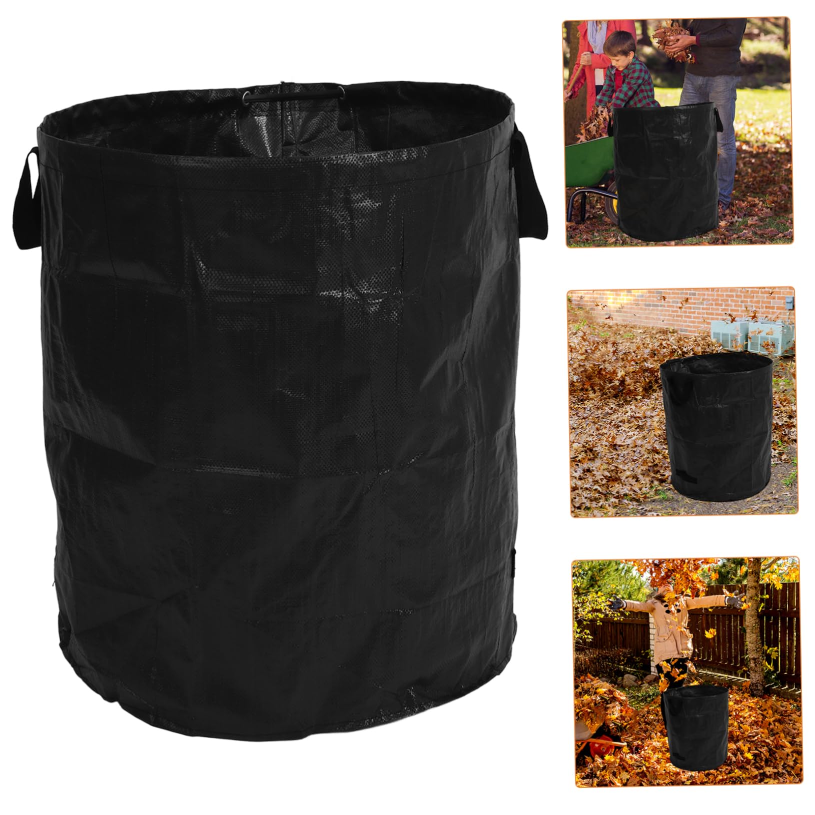 YARNOW 2pezzi Sacco Pieghevole per Foglie Cadute Sacco per Raccolta delle Foglie da Giardino per Rifiuti da Esterno Grande Capacità Sacchetto Riutilizzabile per Prato e Sacchetto