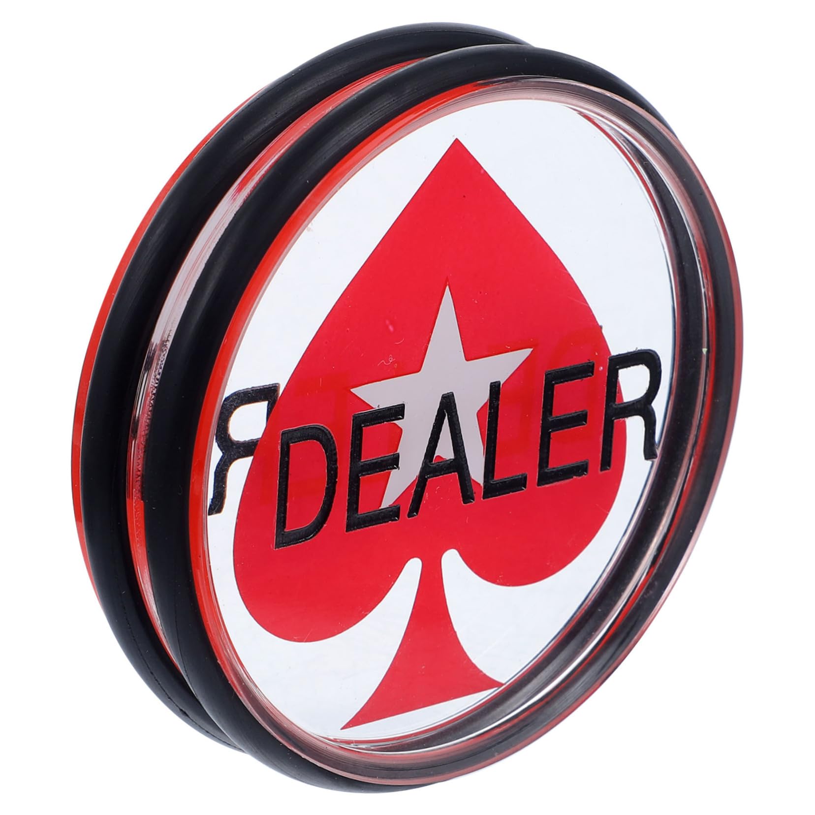 Hemoton Chips 75mm Acrylic Dealer Button Boys and Girls Math Chips Poker Game Set