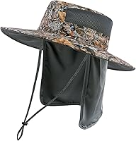 Vista 34 de BASSDASH Sombrero de pesca solar UPF 50+ resistente al agua con solapa desmontable para el cuello