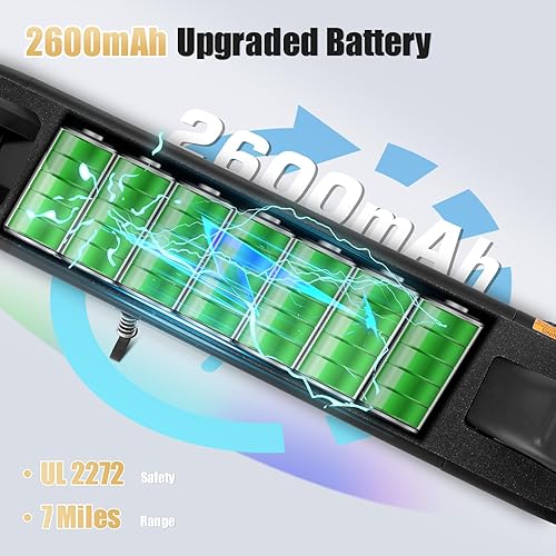 Miniatura 99 de Caroma Patinete eléctrico para niños de 6 a 14 años, motor de 250 W/180 W/150 W y 15 mph, tiempo de conducción de 85 minutos, altura y velocidad