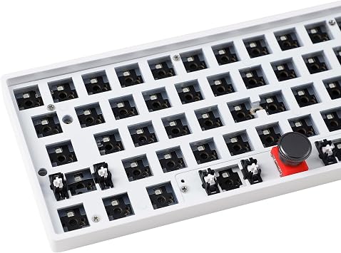 YMDK GK61 Pro RGB QMK VIA Wired Gasket Hot Swap Hot-swappable Knob 60% Fully Programmable NKRO Keyboard Kit Support Split Space